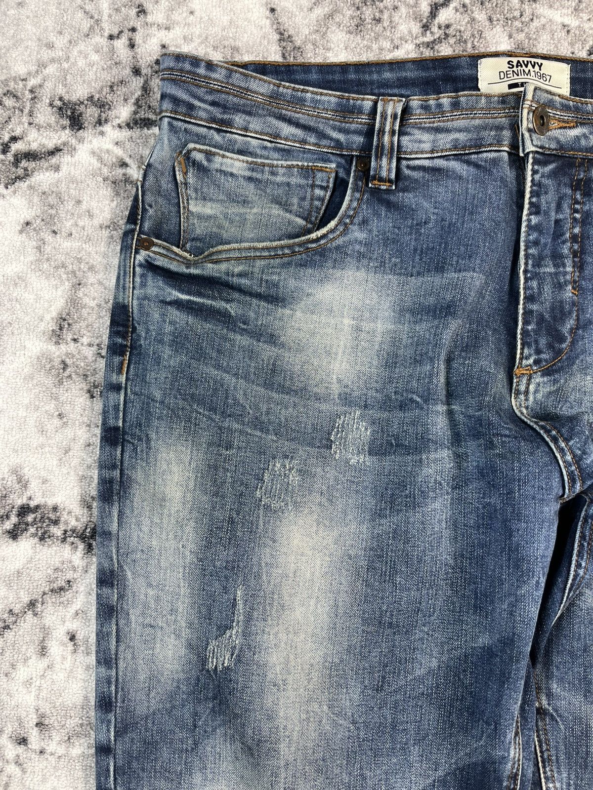 Other Savvy Denim Distressed Jeans Fade Wash W40 Size US 40 / EU 56 - 6 Thumbnail