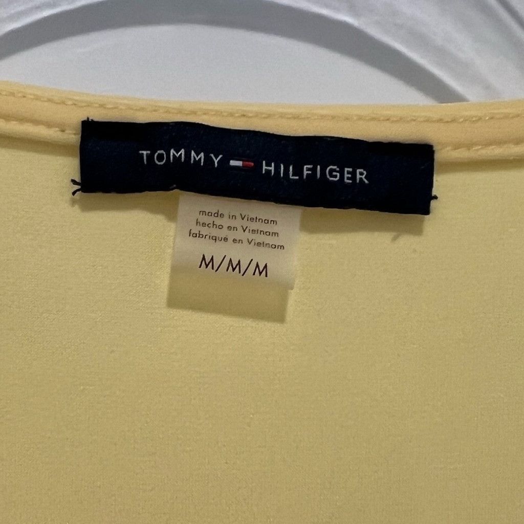 Tommy Hilfiger Gently worn Tommy Hilfiger yellow sleeveless top Size L / US 10 / IT 46 - 3 Thumbnail