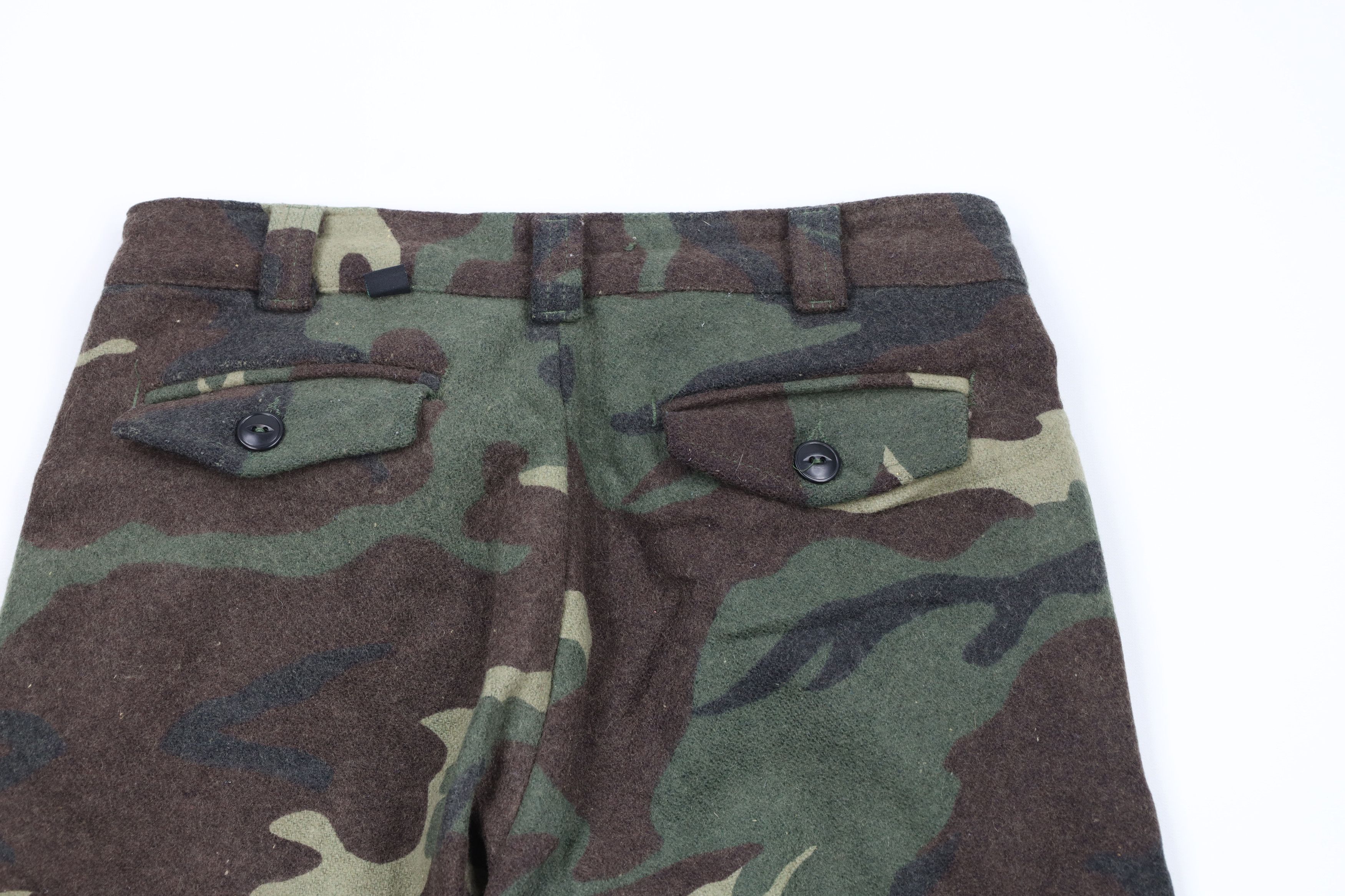 Vintage Vintage 90s Streetwear Heavyweight Wool Camouflage Pants Size US 30 / EU 46 - 11 Thumbnail