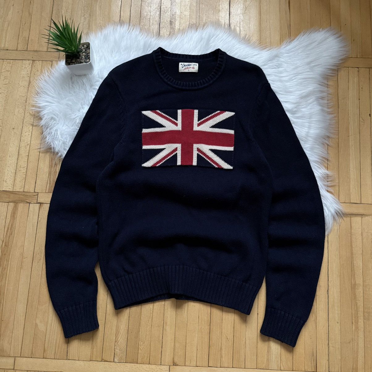 Hysteric Glamour 📌 Vintage Y2K British Flag Hysteric Glamour Vibe Sweater Size US L / EU 52-54 / 3 - 1 Thumbnail