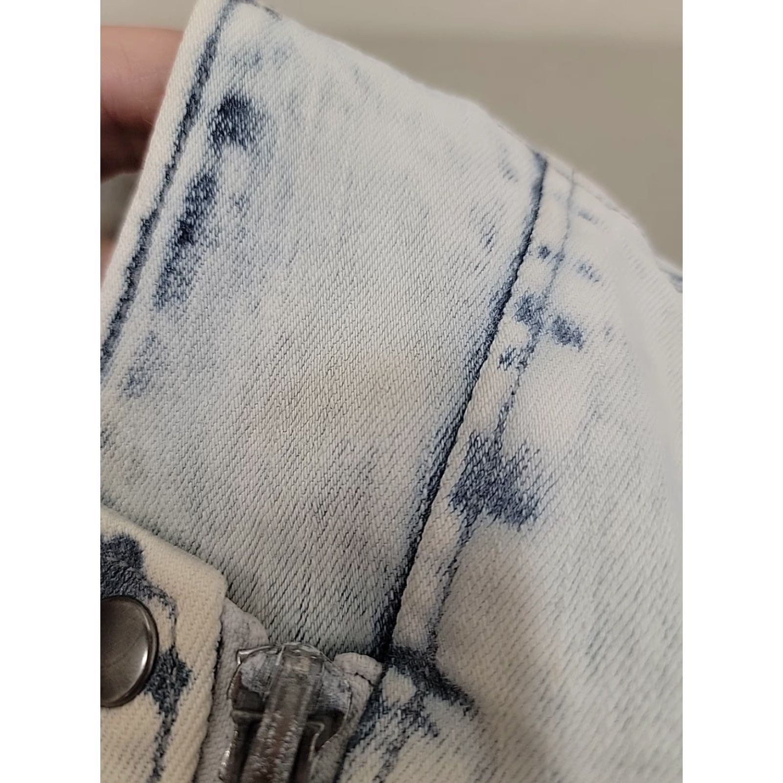 Helmut Lang VINTAGE HELMUT LANG Womens Jacket Front Asymmetrical Zip MEDIUM Denim Jacket Size M / US 6-8 / IT 42-44 - 7 Thumbnail