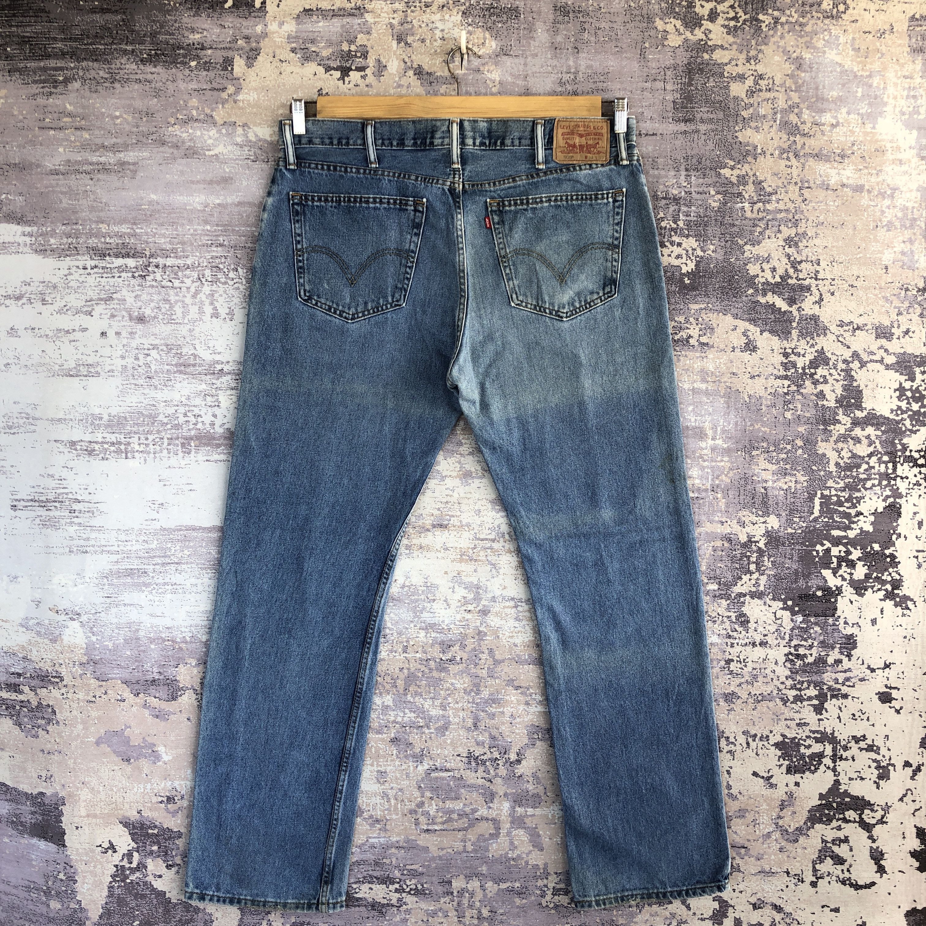 Levi's Vintage 90's Levis 505 Faded Jeans Levi's Straight Denim Size US 38 / EU 54 - 2 Thumbnail