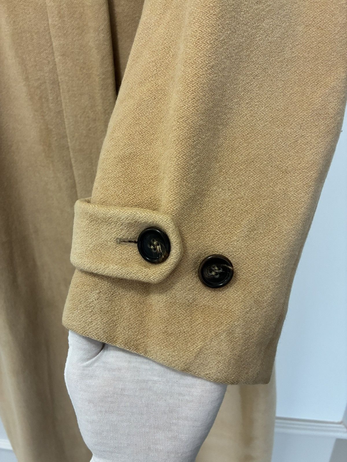Jil Sander Vintage Made in Italy Jil Sander Camel Wool-Blend Long Coat Size M / US 6-8 / IT 42-44 - 19 Thumbnail