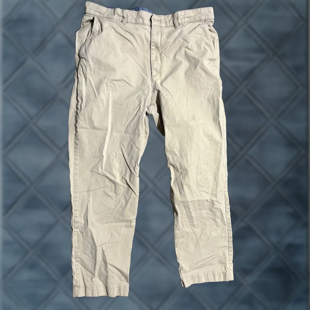 Vintage LL Bean Natural Fit Pants Flat Front Chino Cotton 503737 Mens Size 36x29 Beige Size US 36 / EU 52 - 1 Thumbnail