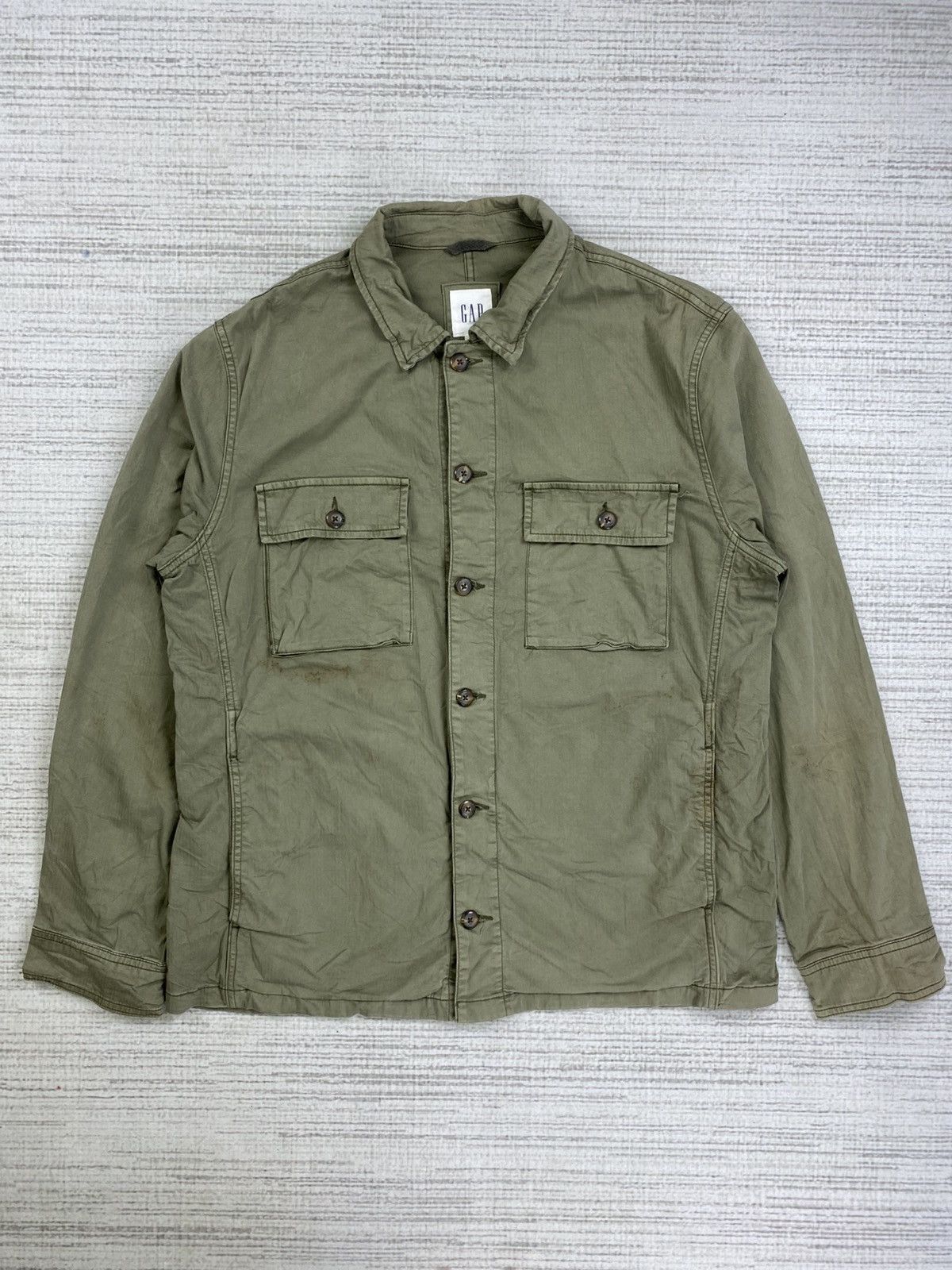 Gap Vintage Gap Double Pocket Military Style Jacket Size US L / EU 52-54 / 3 - 1 Thumbnail