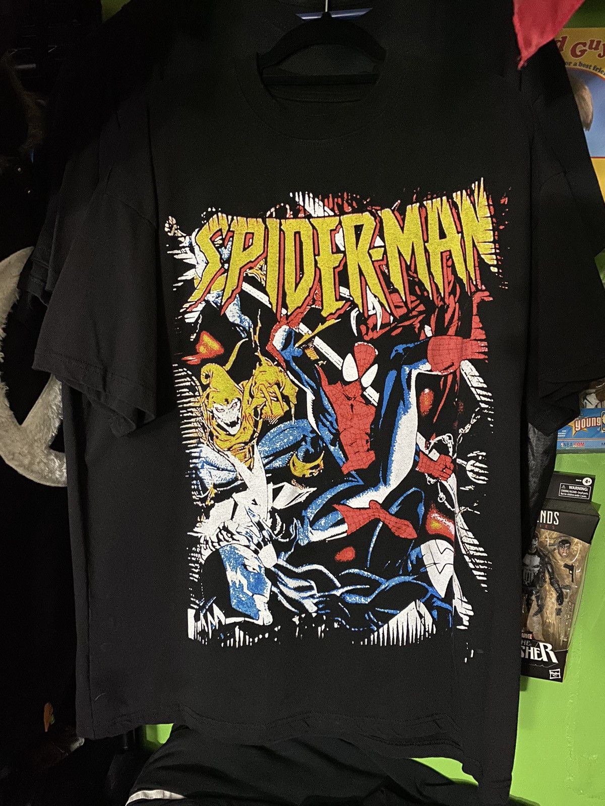 Sergio Calabasas × Vintage Sergio Calabasas Spiderman Shirt Size US L / EU 52-54 / 3 - 1 Thumbnail