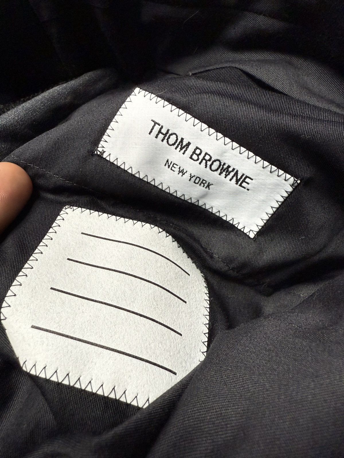 Thom Browne Thom Browne Grey Band Back Strap Cropped Pants Size US 30 / EU 46 - 13 Thumbnail