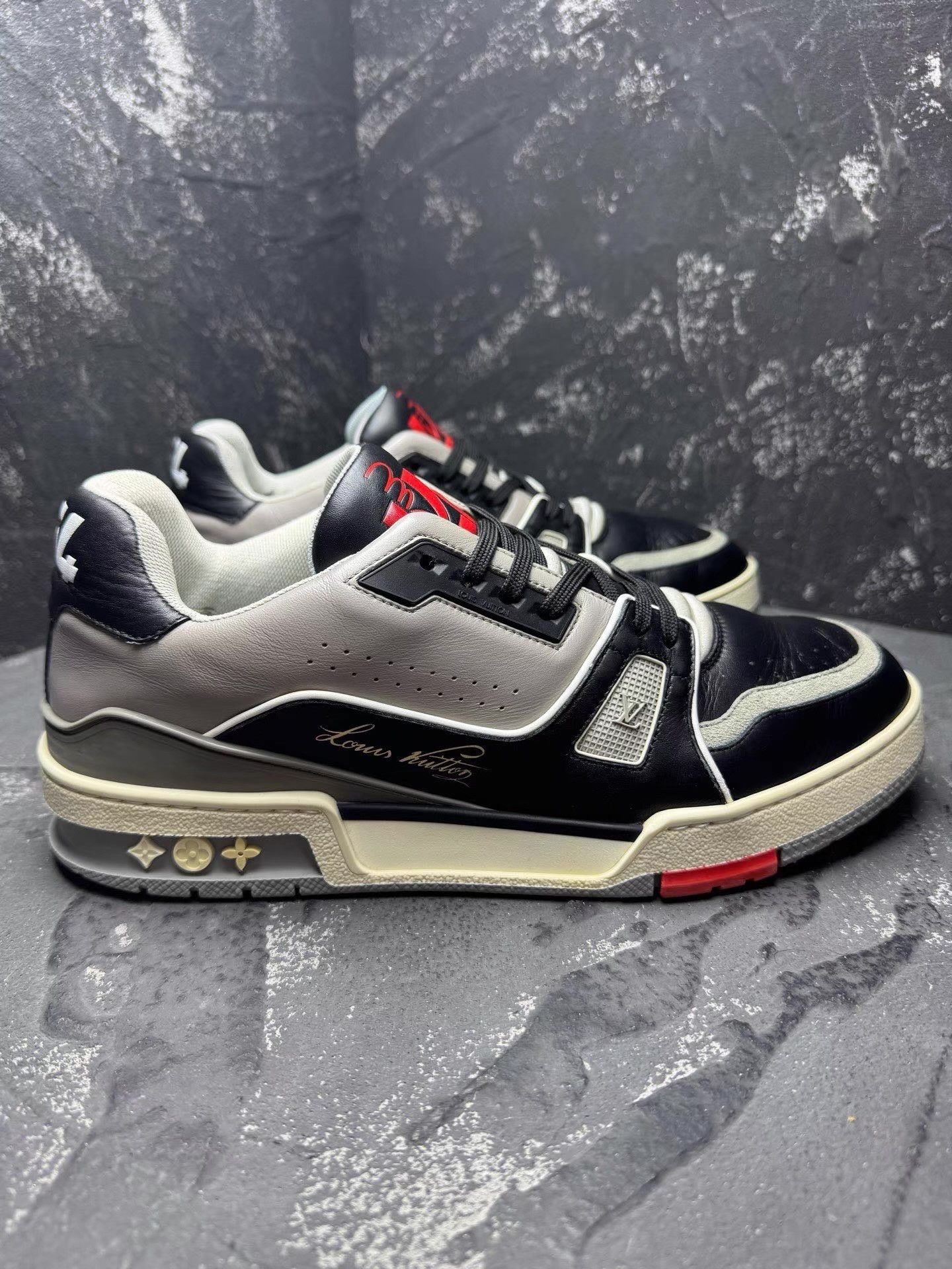 Louis Vuitton LV Trainer Black Cement Q10 Size US 8 / EU 41 - 5 Thumbnail
