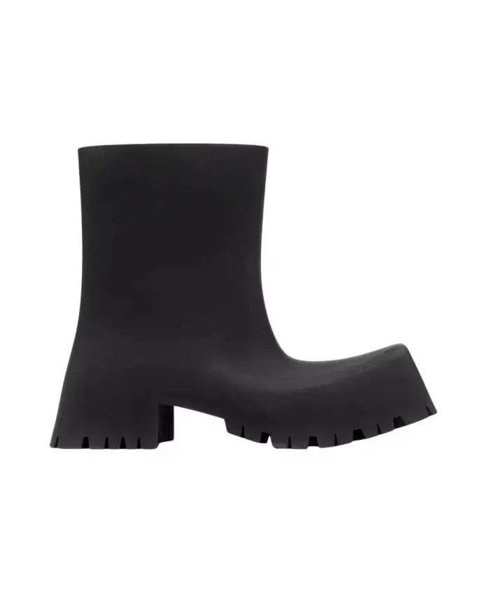Balenciaga o1in1g1224 Trooper Rubber Boots in Black Size US 13 / EU 46 - 1 Thumbnail