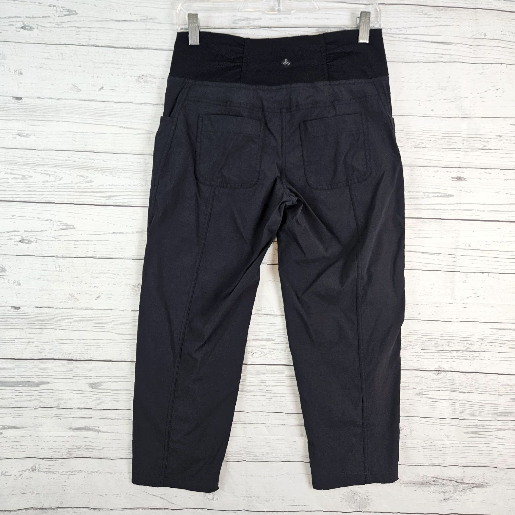 Prana Prana Women's Cropped Pants Small Black Solid Mid Rise Size 28" / US 6 / IT 42 - 3 Thumbnail