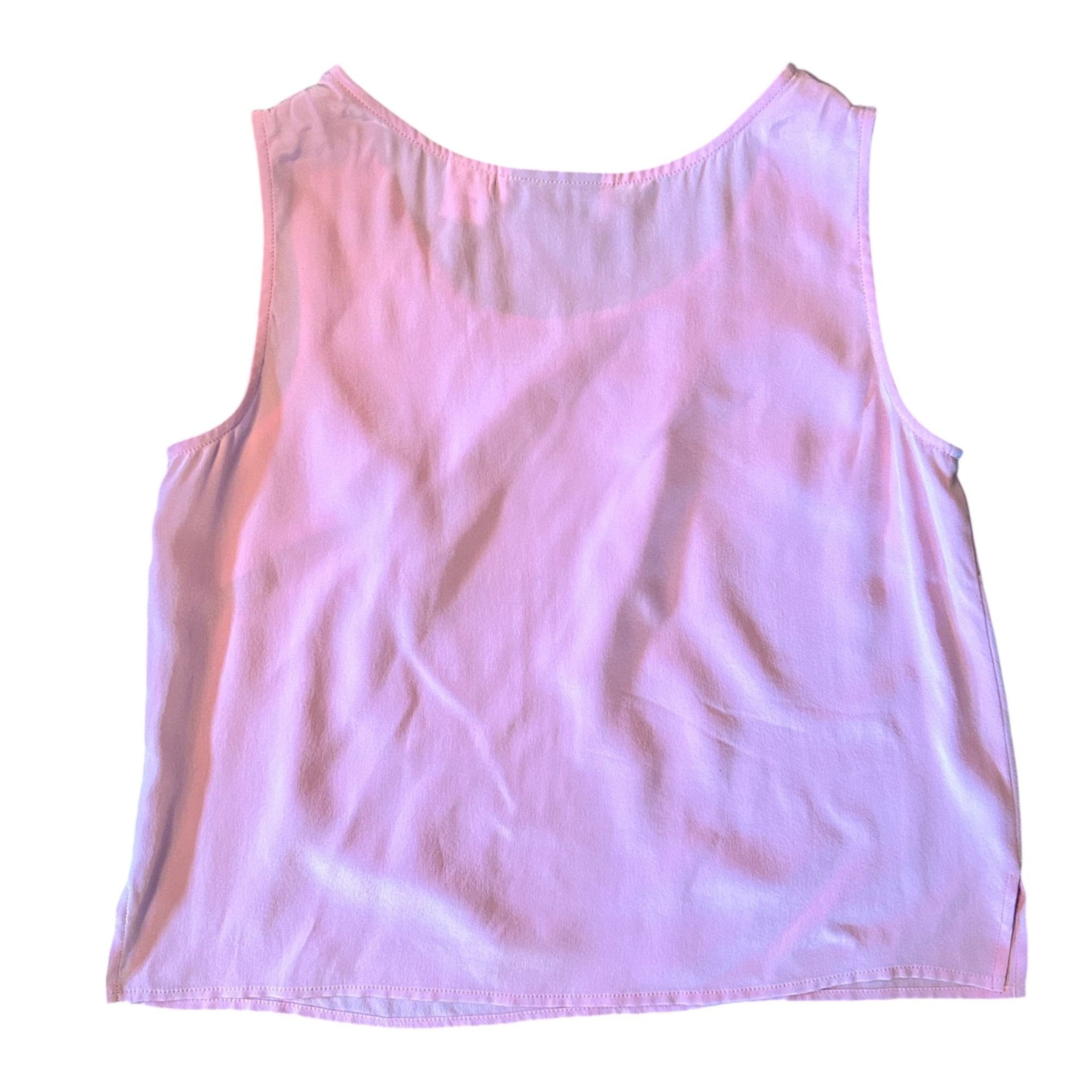 Vintage Vintage Bloomingdales 100% Silk Romantic Pastel Pink Top M Size M / US 6-8 / IT 42-44 - 5 Thumbnail