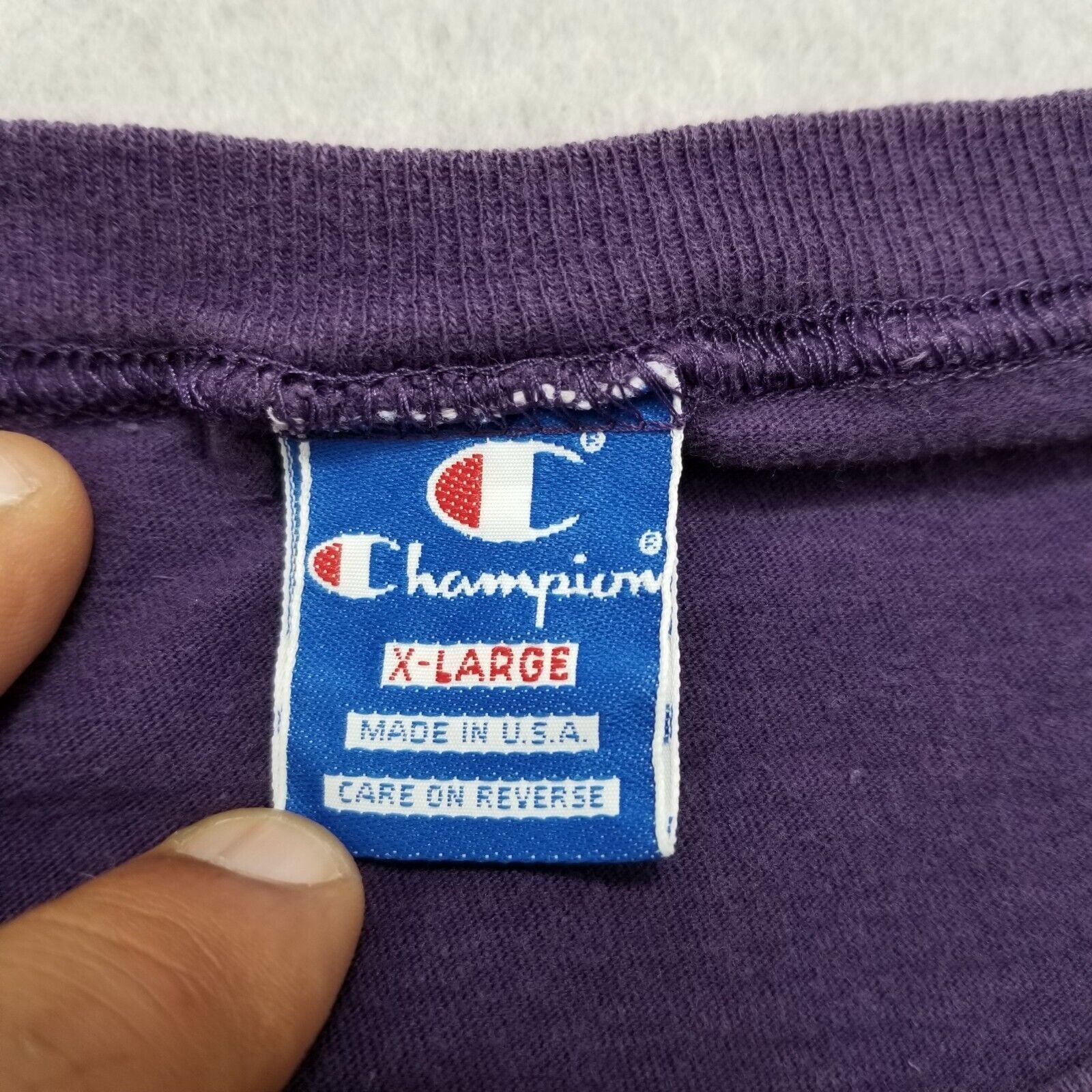Champion Vintage Champion Shirt Mens XL Short Sleeve Crew Neck Plain Size US XL / EU 56 / 4 - 6 Thumbnail