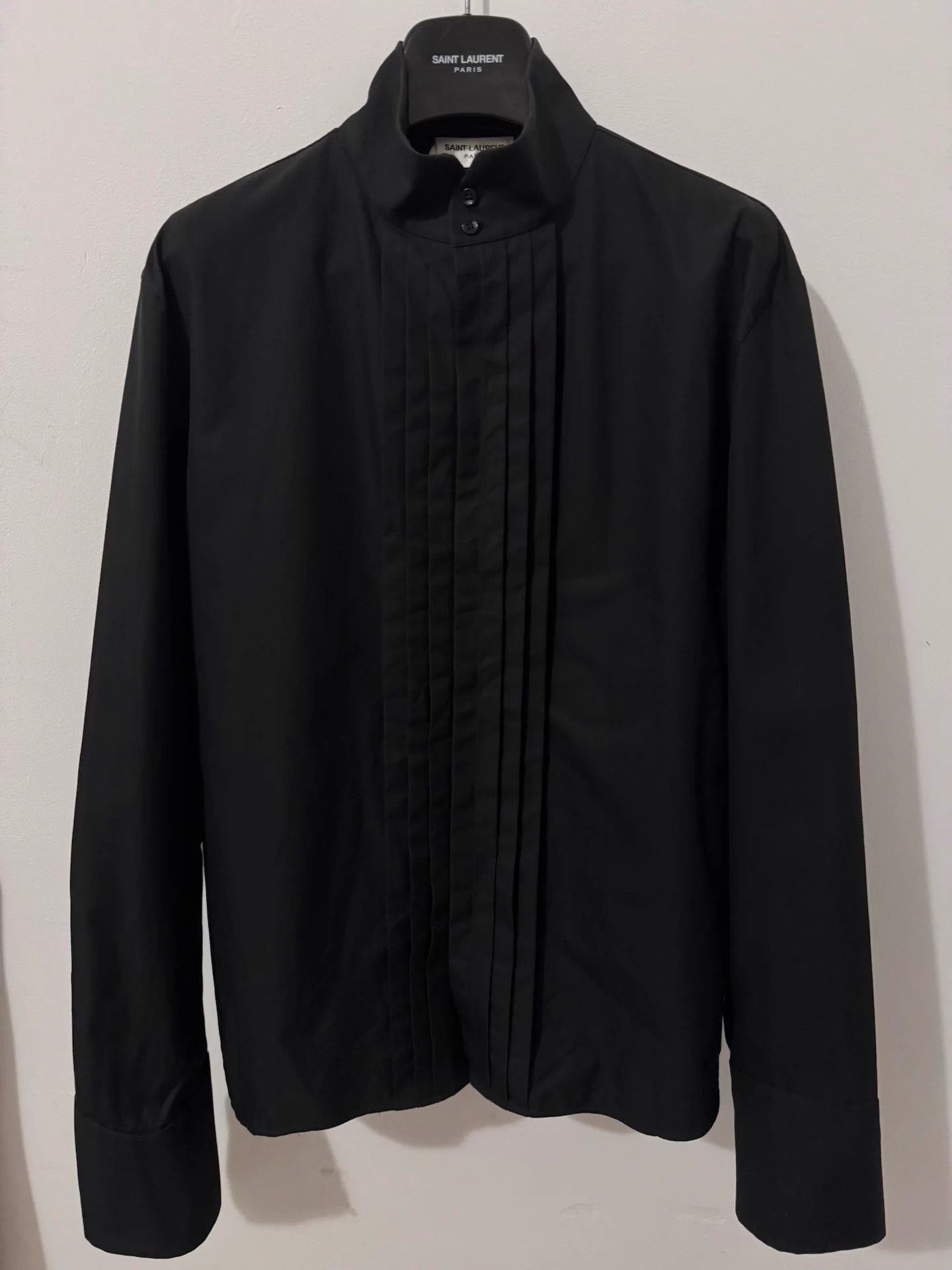 Saint Laurent Paris Saint Laurent SLP stand-up collar accordion shirt Size US XXL / EU 58 / 5 - 3 Thumbnail