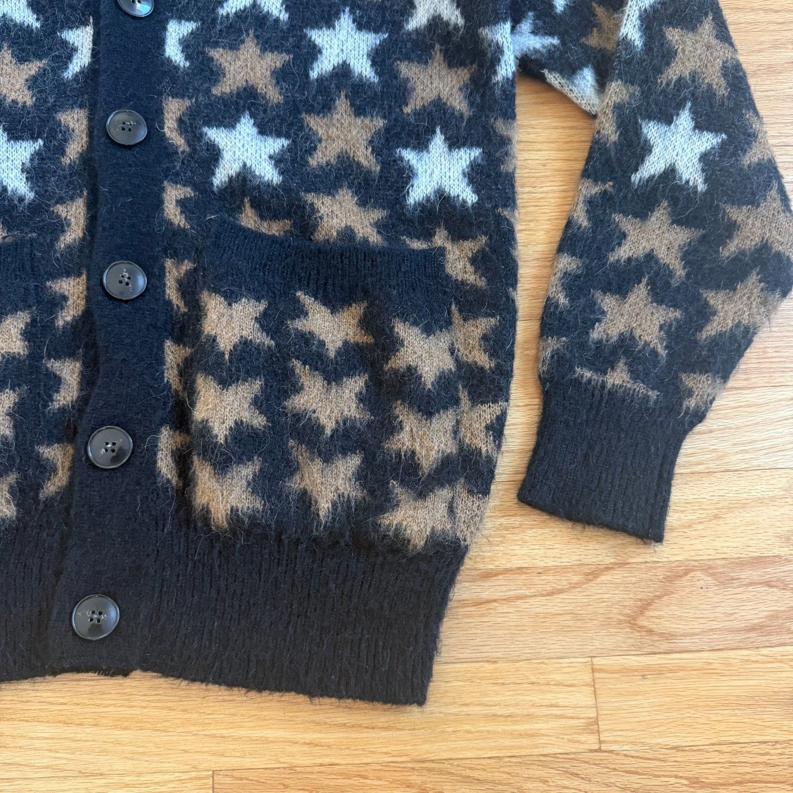 Oro Los Angeles ORO Los Angeles Star Knit Mohair Blend Cardigan Size US M / EU 48-50 / 2 - 12 Thumbnail