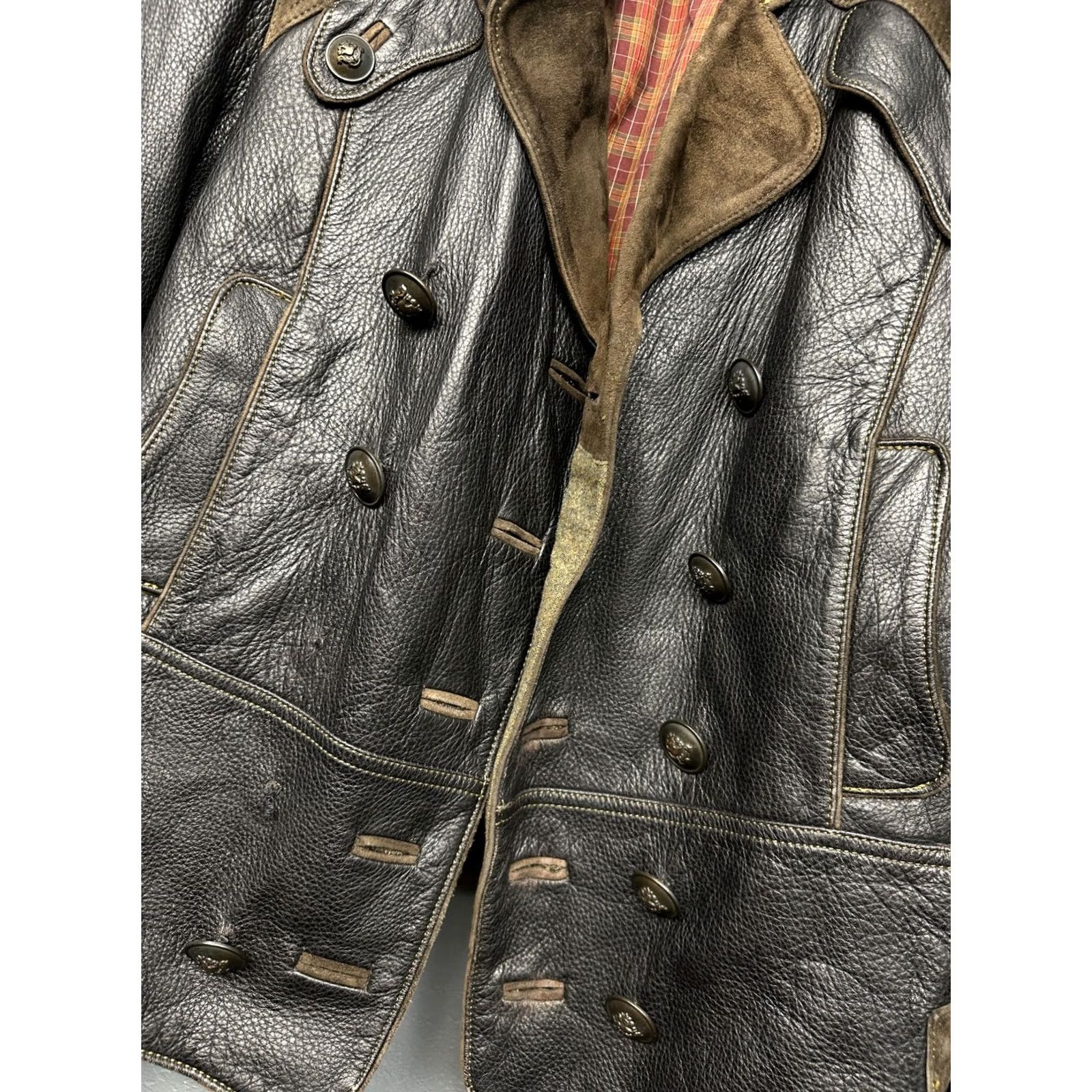 Vintage Meindl 90s Vintage Mens Leather Jacket Trachten Size 50 (M) Black Coat, Windbreaker, 90s Theme, Germany, Vintage Mens Jacket Size US M / EU 48-50 / 2 - 4 Thumbnail