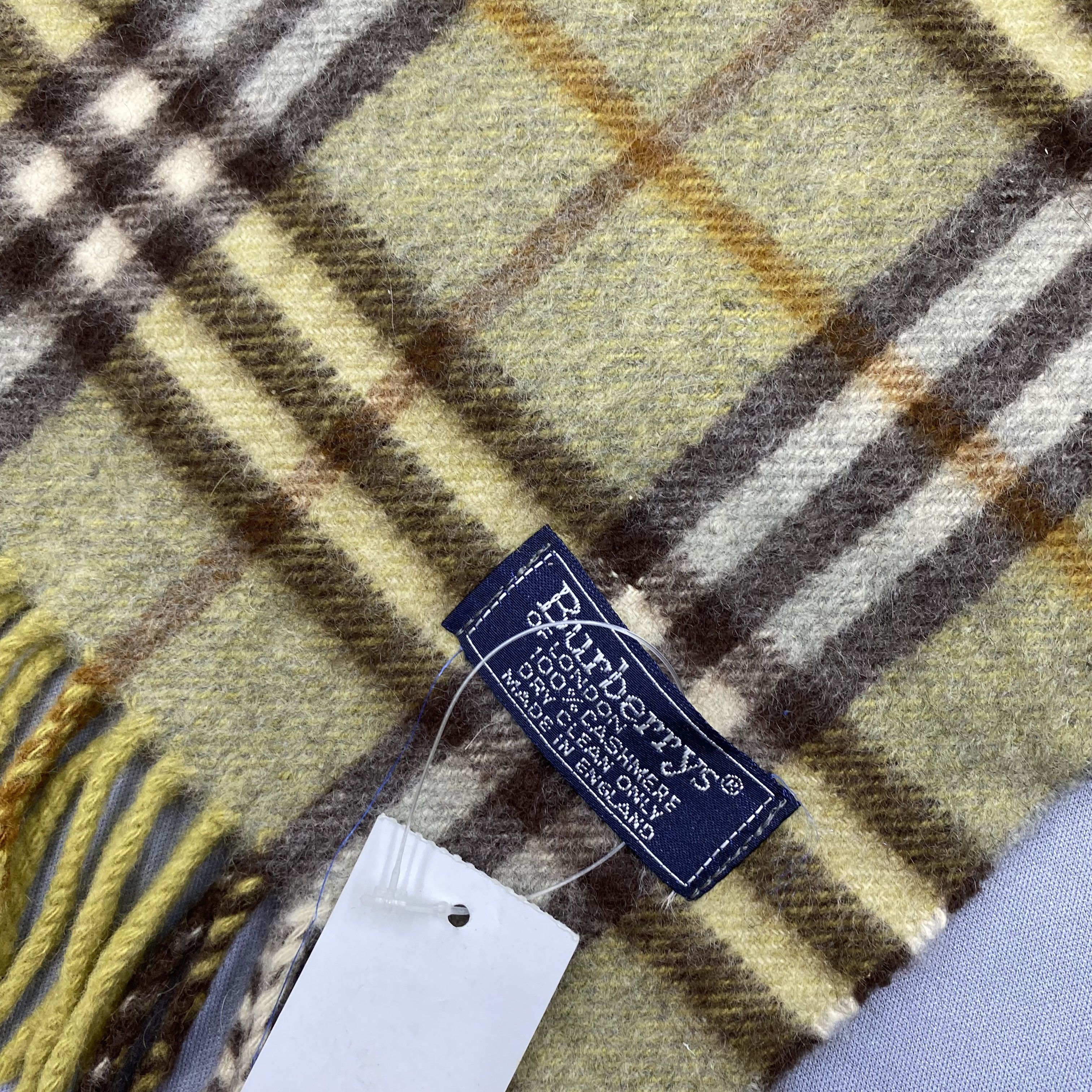 Burberry Vintage Burberry Scarf Muffler Wool Cashmere Winter Scarves Size ONE SIZE - 4 Thumbnail