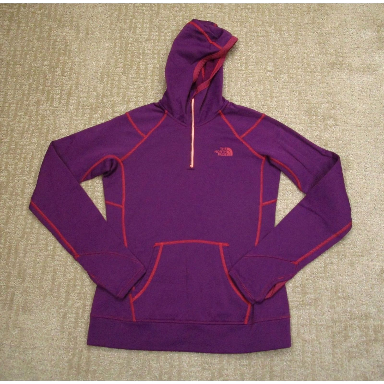 The North Face The North Face Hoodie Women Small Purple Lightweight Quarter Zip Sweatshirt Size S / US 4 / IT 40 - 2 Thumbnail