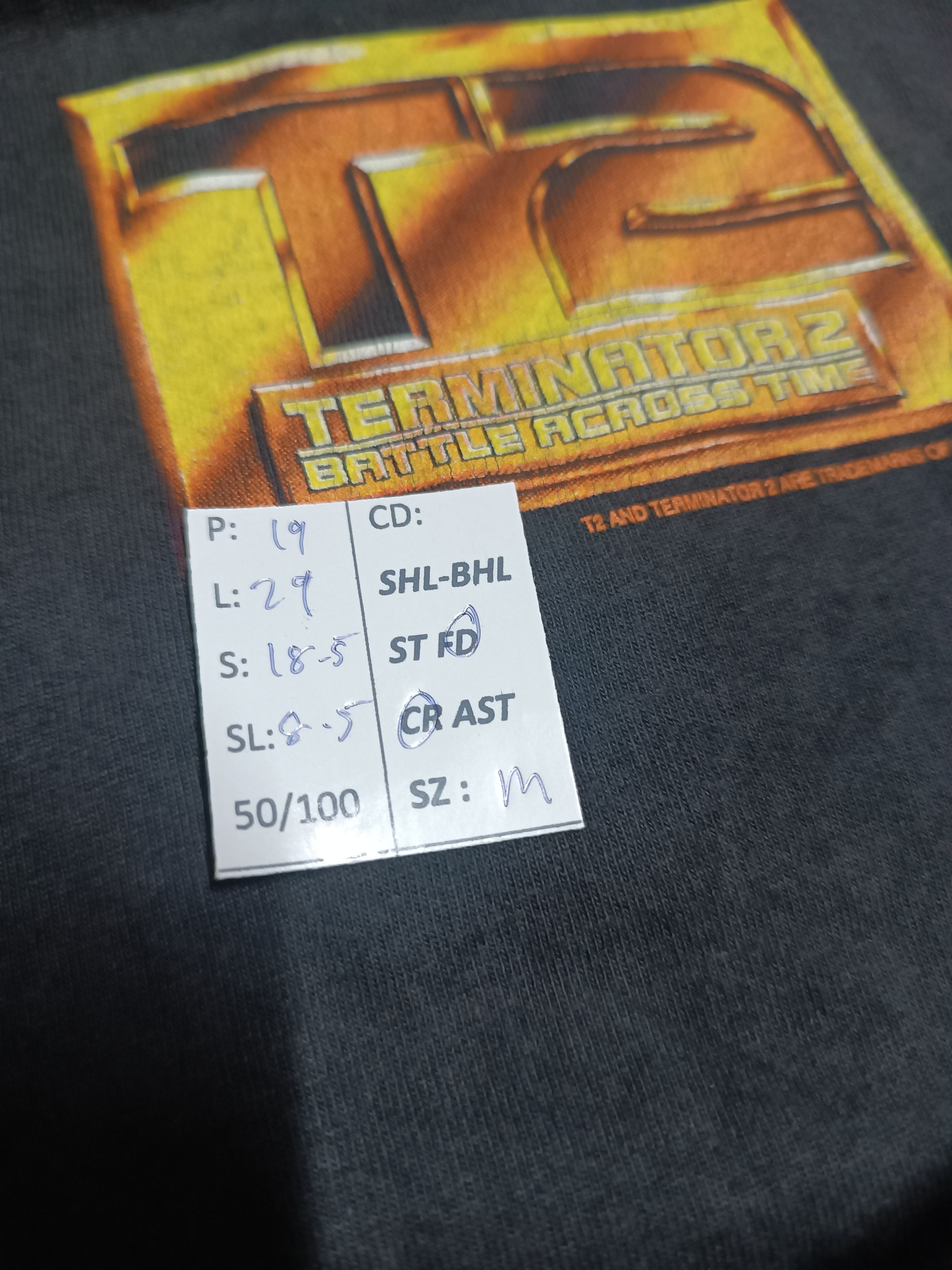 Vintage VINTAGE 90'S TERMINATOR 2 BATTLE ACROSS TIME FADED VERY RARE Size US M / EU 48-50 / 2 - 20 Thumbnail