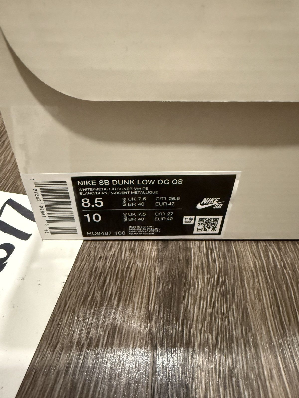 Nike × Supreme Nike SB Dunk Low Supreme 94 Size US 8.5 / EU 41-42 - 3 Thumbnail