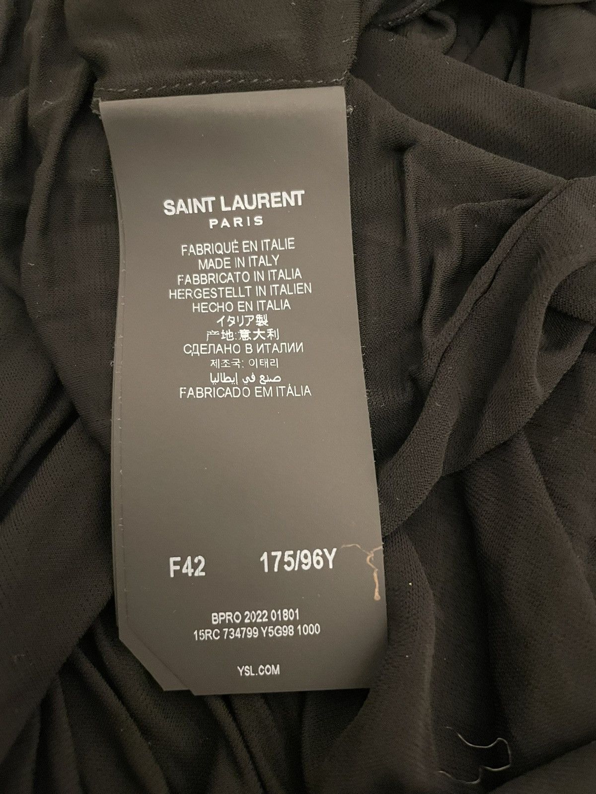Saint Laurent Paris Saint Laurent Long Dress with draped top/open back Size M / US 6-8 / IT 42-44 - 11 Thumbnail