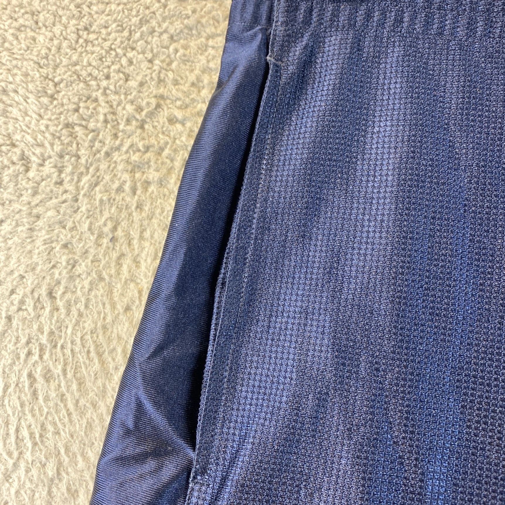 Nike VINTAGE Nike Mens Navy Blue Basketball Shorts S 84-70 Regular Athletic Basketball Mens Men Blue Cotton Pull On Solid 84-70 Nike 84-70 Shorts Size US 29 - 5 Thumbnail