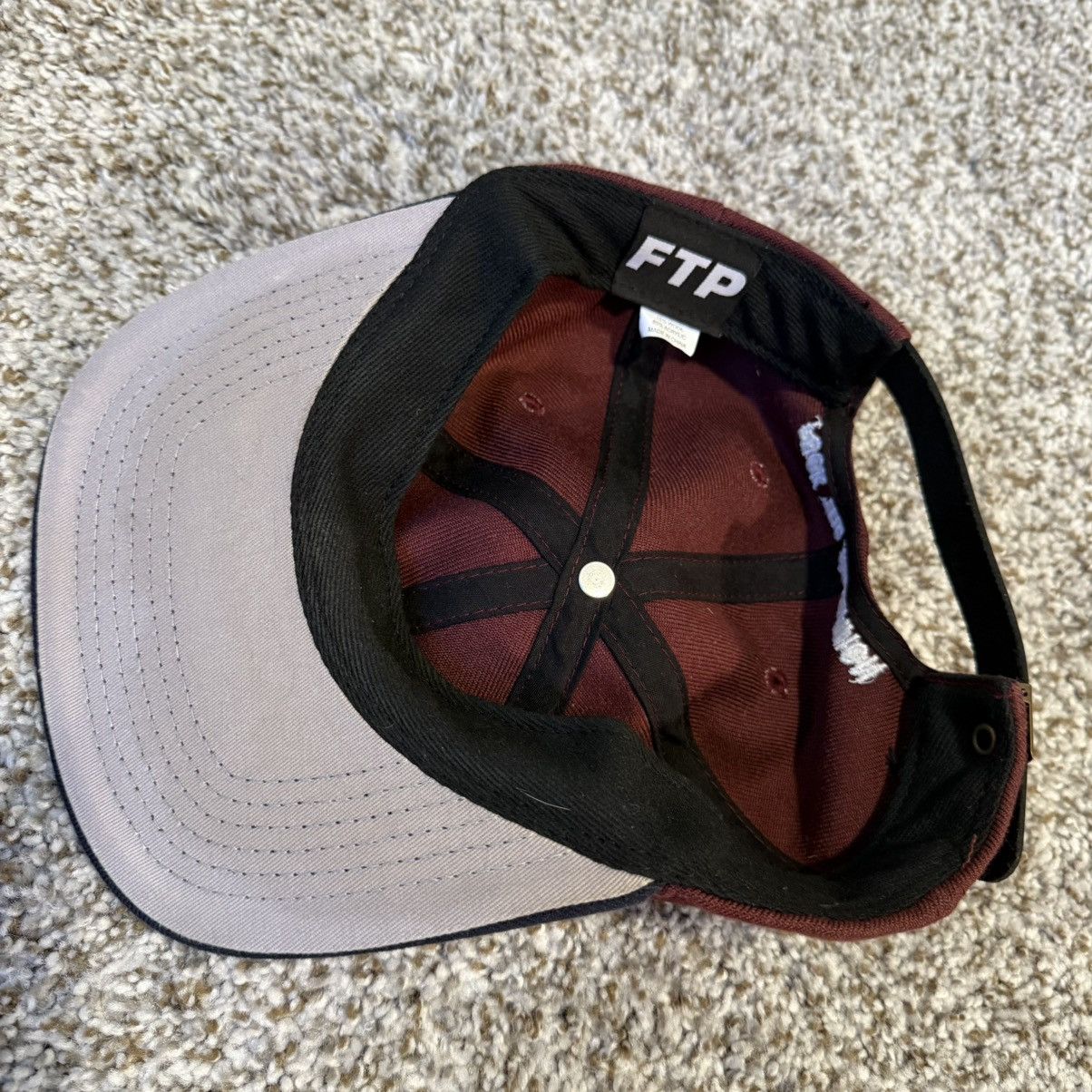 Fuck The Population FTP 6 Panel hat burgundy navy cap Size ONE SIZE - 6 Thumbnail