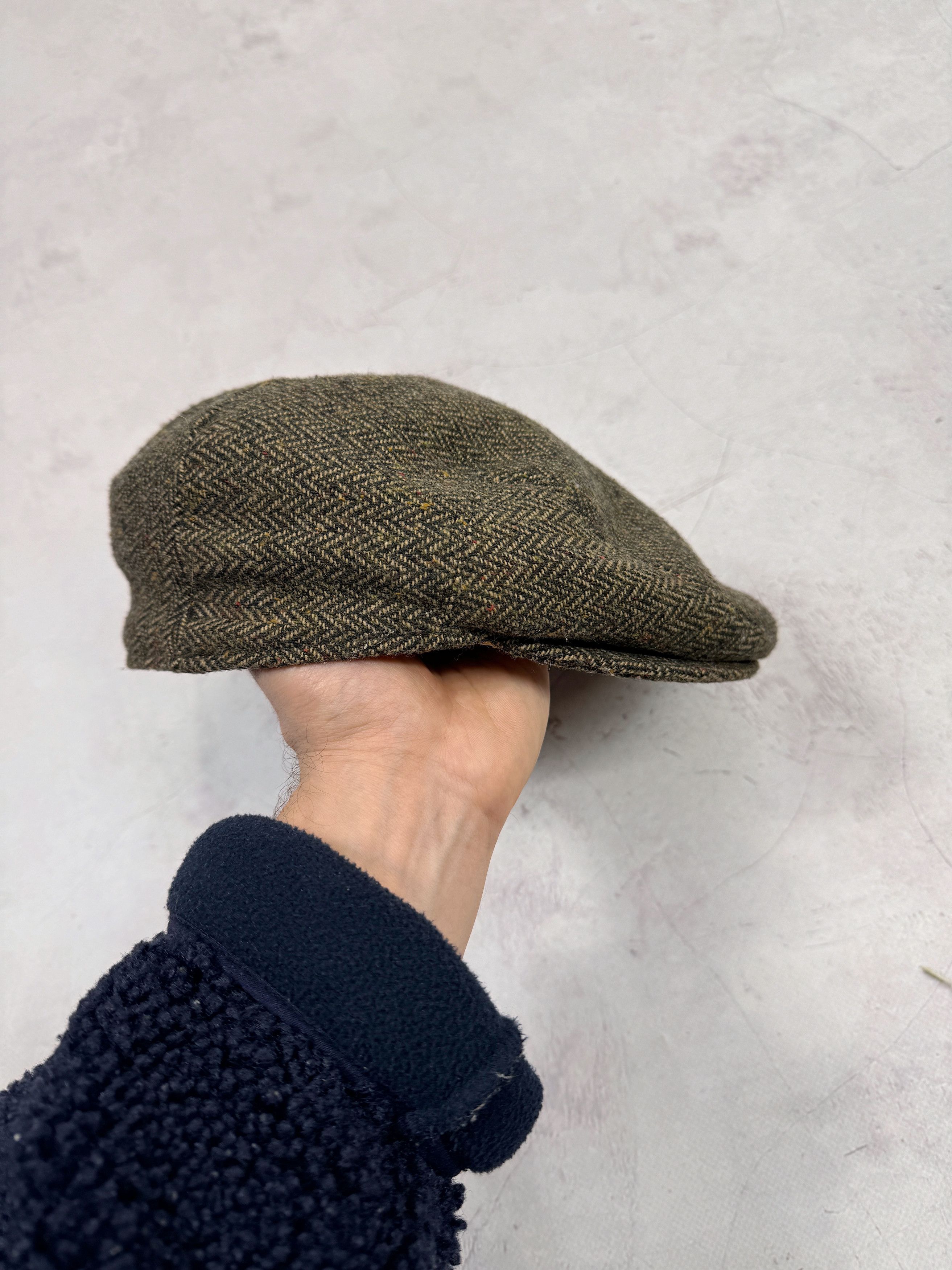 Barbour × Vintage Barbour Tweed Flat Cap Size ONE SIZE - 5 Thumbnail