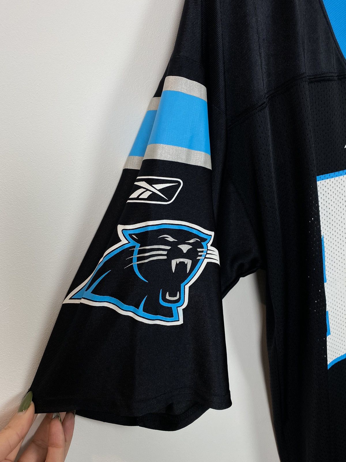 NFL × Reebok Reebok NFL Davis #48 Carolina Panthers Football Jersey Black Size US XL / EU 56 / 4 - 5 Thumbnail