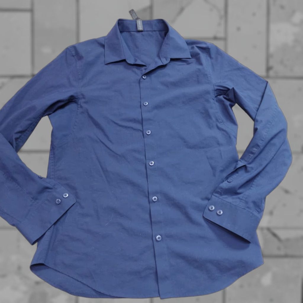 Lululemon Lululemon Commission Shirt Small Blue Solid Long Sleeve Button-Up Mens S Blue Athleisure Cotton Blend Stretch Size US S / EU 44-46 / 1 - 1 Thumbnail