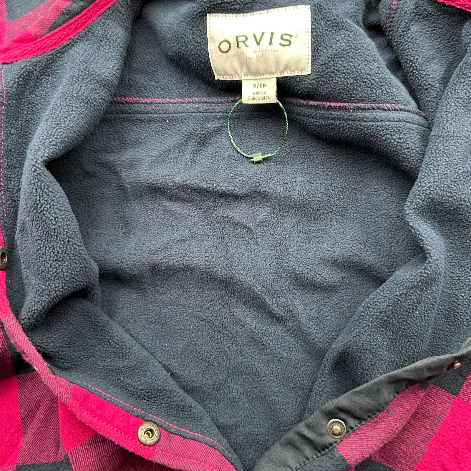 Orvis Orvis Nova Flannel Shirt Jacket Shacket Womens S Pink Plaid Size S / US 4 / IT 40 - 10 Thumbnail