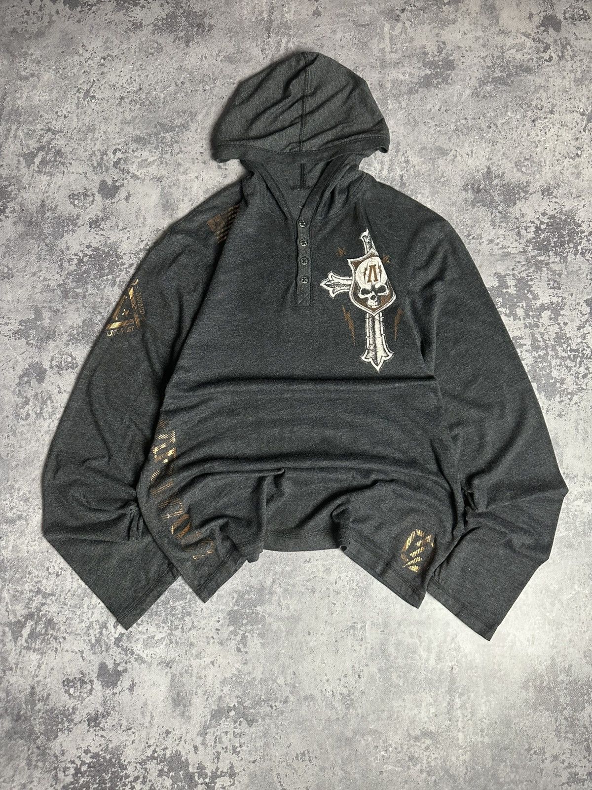 Affliction Crazy rare cyber y2k affliction longsleeve shirt Size US S / EU 44-46 / 1 - 5 Thumbnail