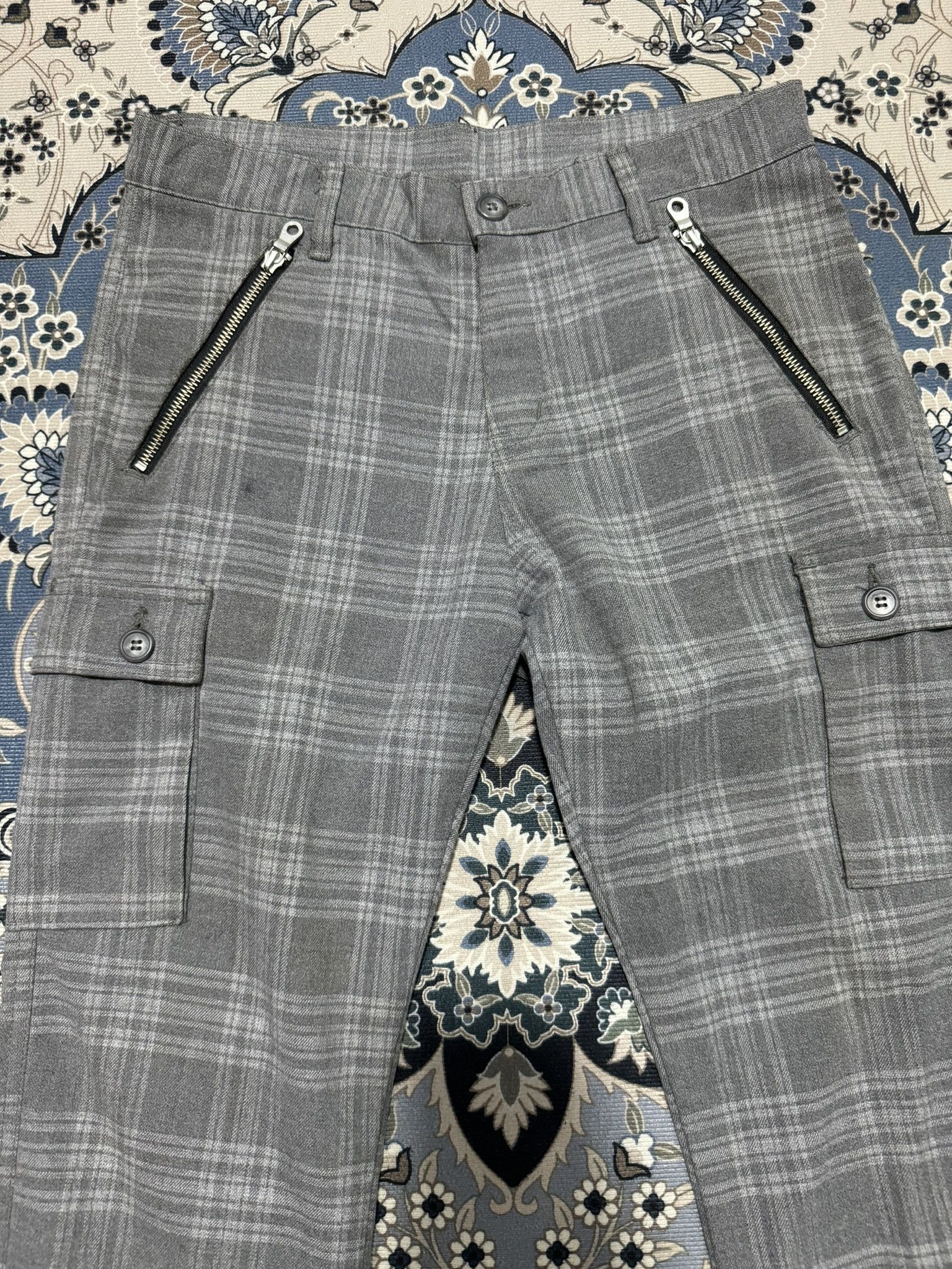 Beauty Beast × If Six Was Nine × Japanese Brand Comme Ca Commune Sic Pocket Cargo Pants Tartan Size US 30 / EU 46 - 3 Thumbnail