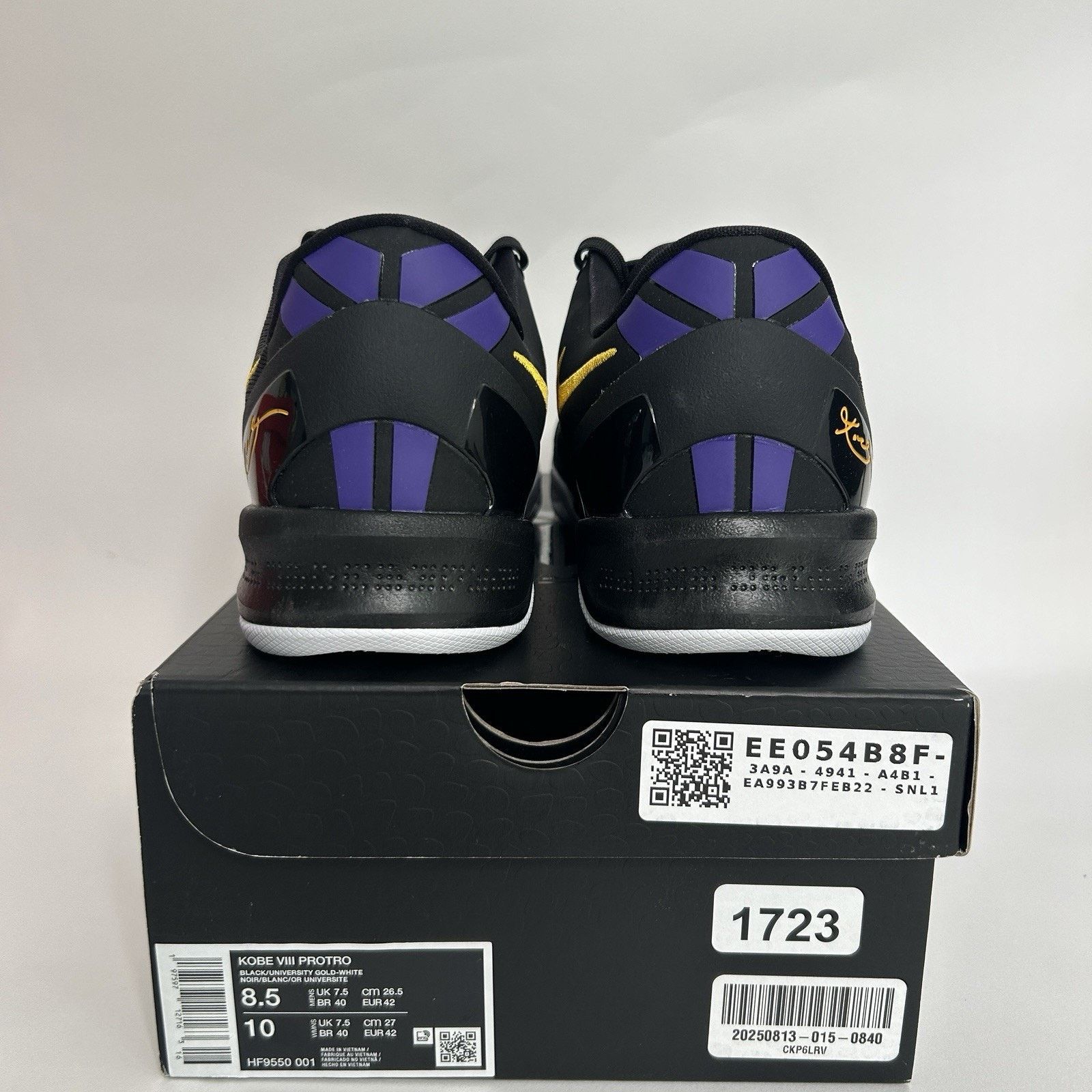 Nike Nike Kobe 8 Protro “Lakers Away” HF9550-001 Size US 8.5 / EU 41-42 - 4 Thumbnail