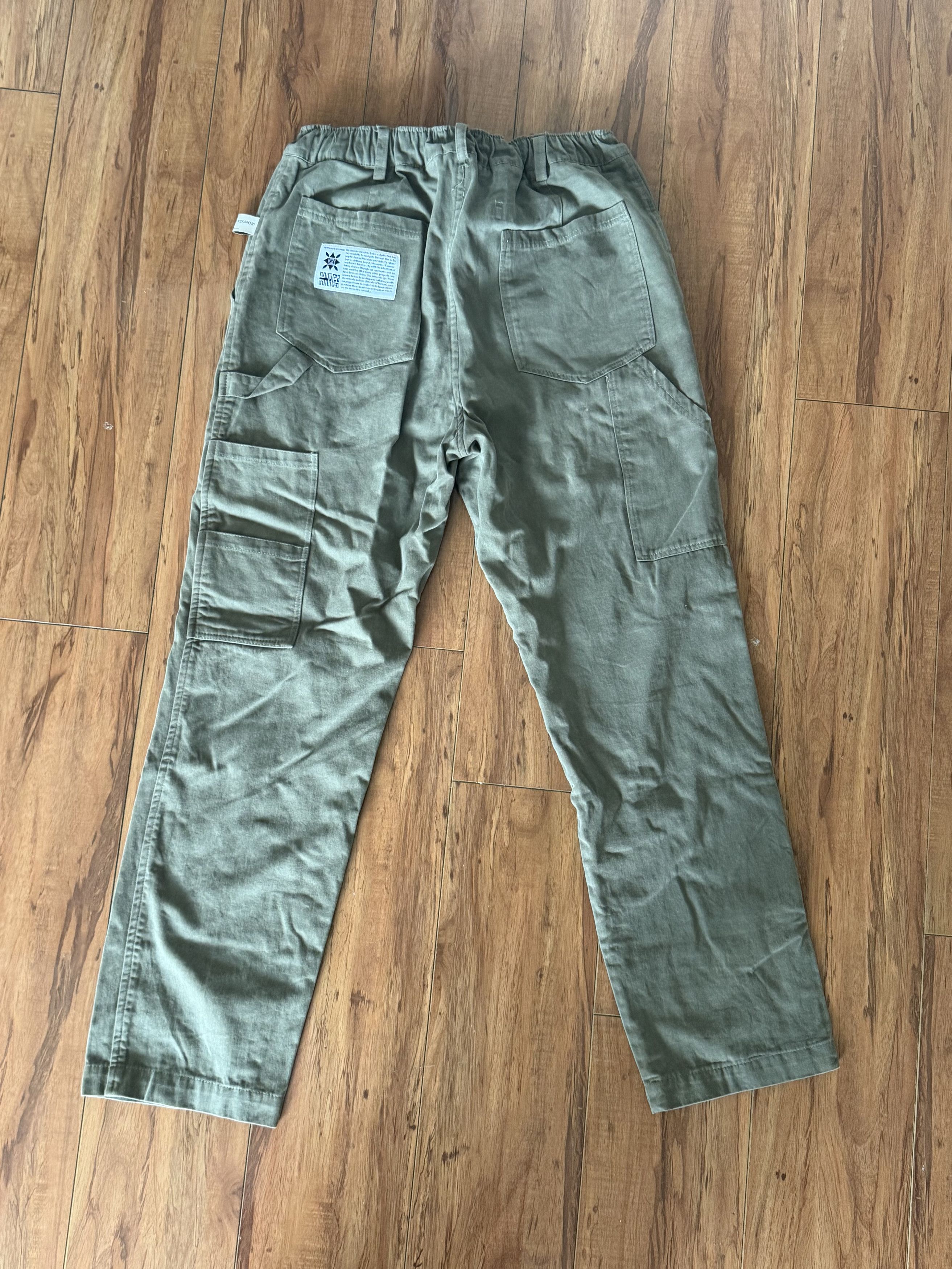 Other Hermanos Koumori Olive Green Canvas Pants Size US 31 - 2 Thumbnail