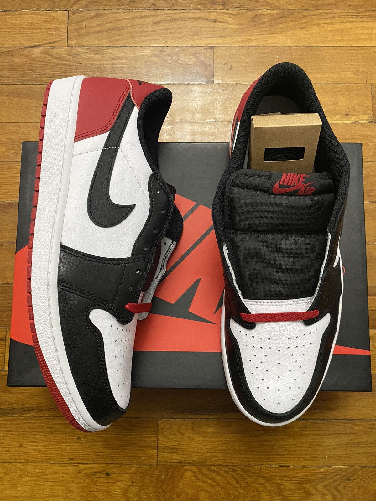 Jordan Brand × Nike Size 13 - Jordan 1 Low Retro Black Toe Chicago Red Men's Size US 13 / EU 46 - 1 Thumbnail