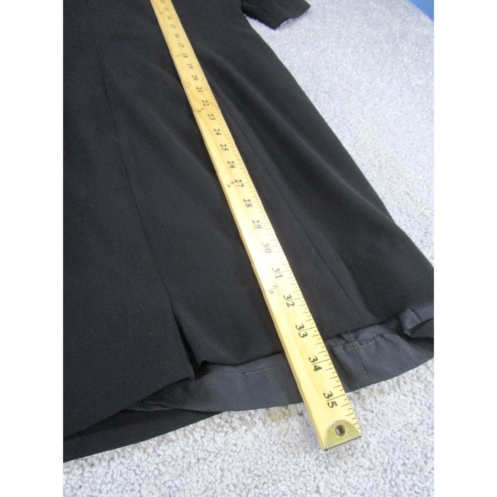 Vintage Hobbs Shift Dress Womens 12 Black Half Sleeve Back Zip Dress Womens 12 Black Half Sleeve Zip Back Shift Size XL / US 12-14 / IT 48-50 - 4 Thumbnail