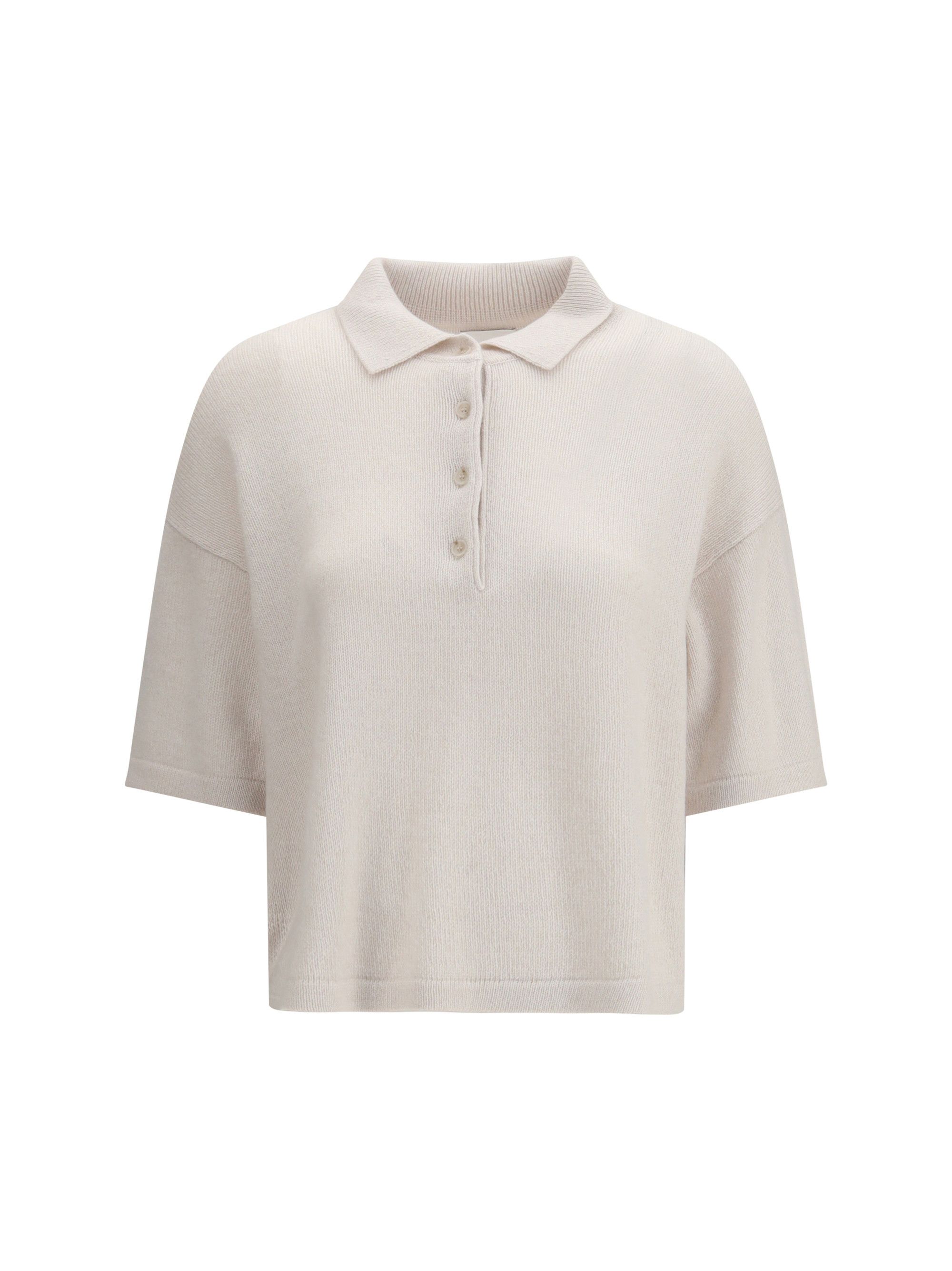Allude Short-sleeve polo neck Sweater Size S / US 4 / IT 40 - 1 Thumbnail