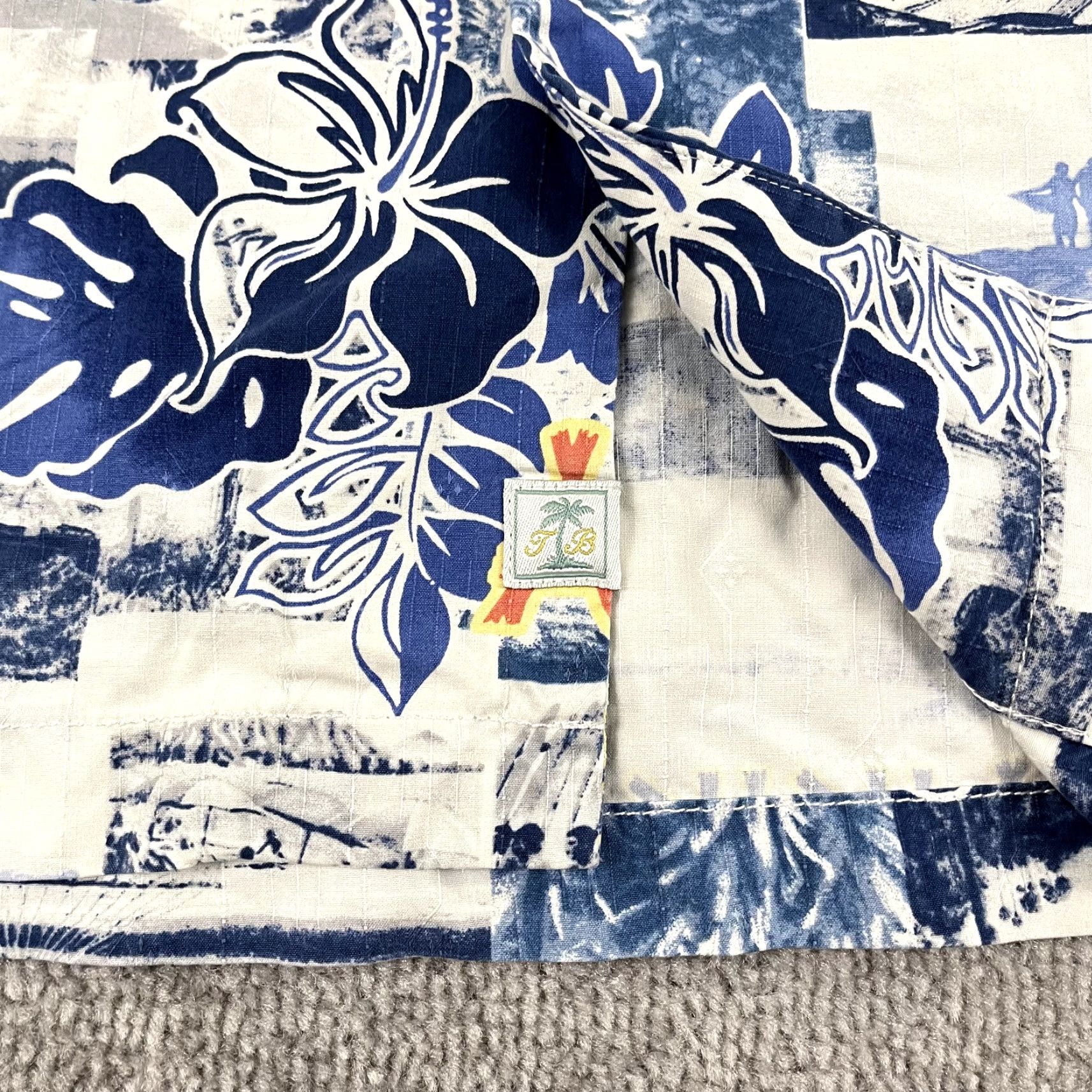 Tommy Bahama Tommy Bahama Shirt Mens 2XL Blue Floral Silk Hawaiian Aloha Resort Button Up Size US XXL / EU 58 / 5 - 2 Thumbnail