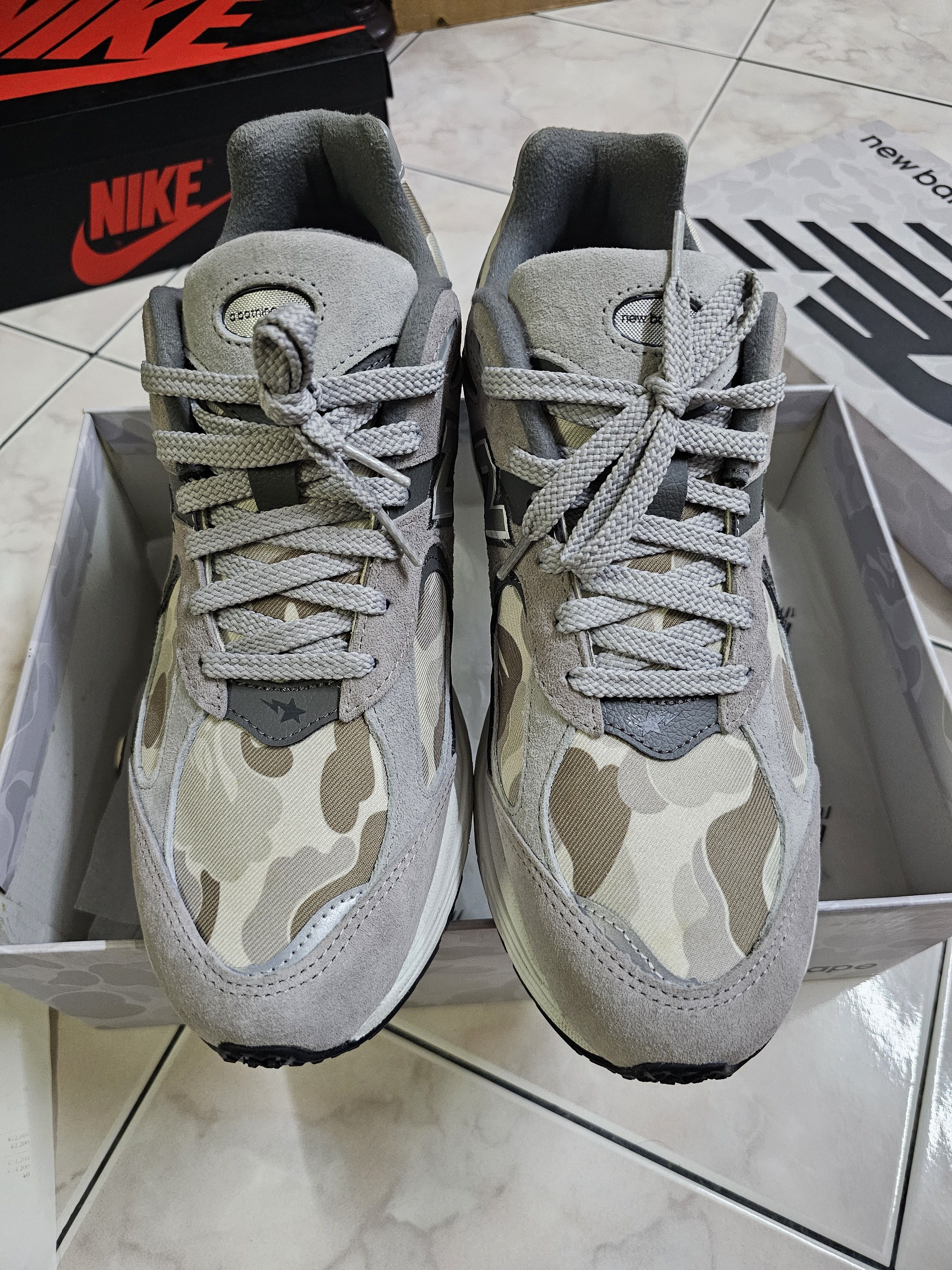 New Balance Bape X new balance 2002r grey camo Size US 11 / EU 44 - 5 Thumbnail