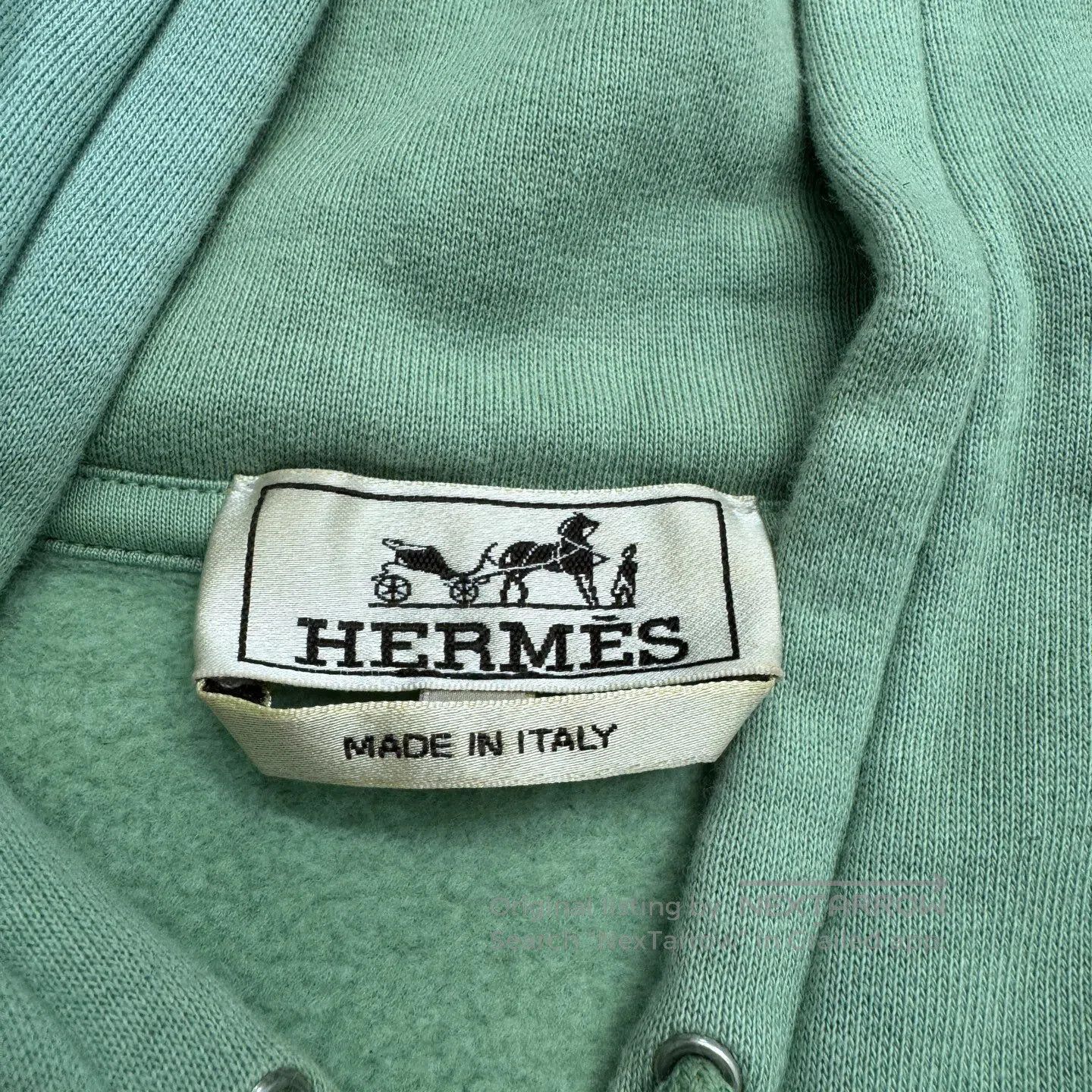 Hermes Hermes Horseshoe-style leather patchwork hoodie with hood| Size US M / EU 48-50 / 2 - 7 Thumbnail