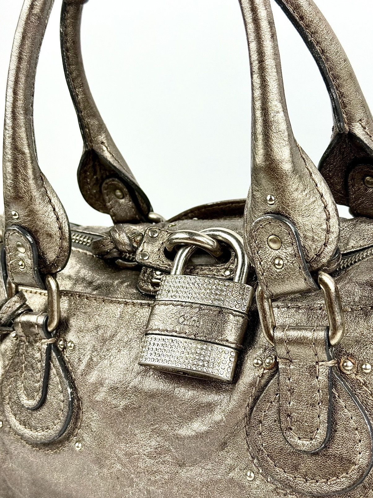 Chloe Chloe - Phoebe Philo - Silver - Swarovski - Paddington Bag Size ONE SIZE - 3 Thumbnail