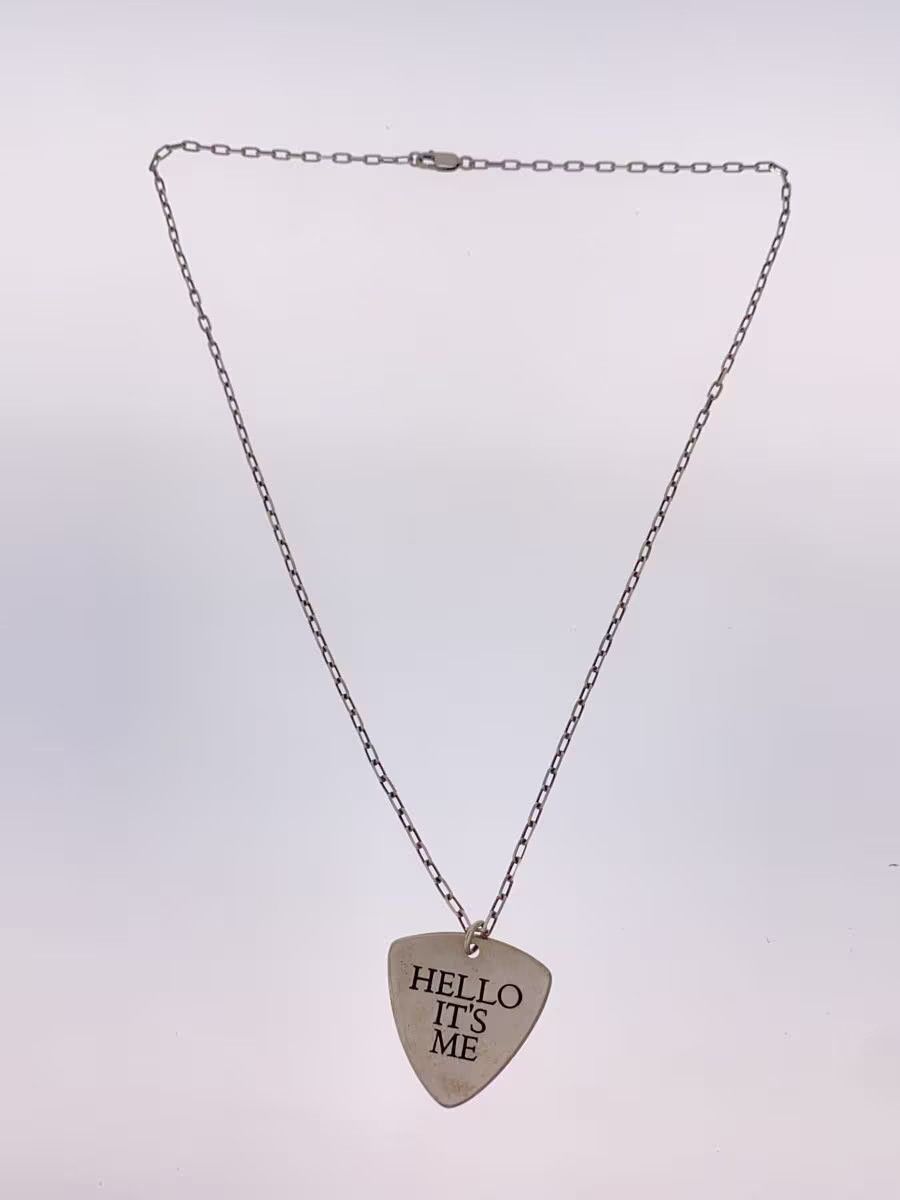 .925 Silver Guitar Pick Logo Necklace