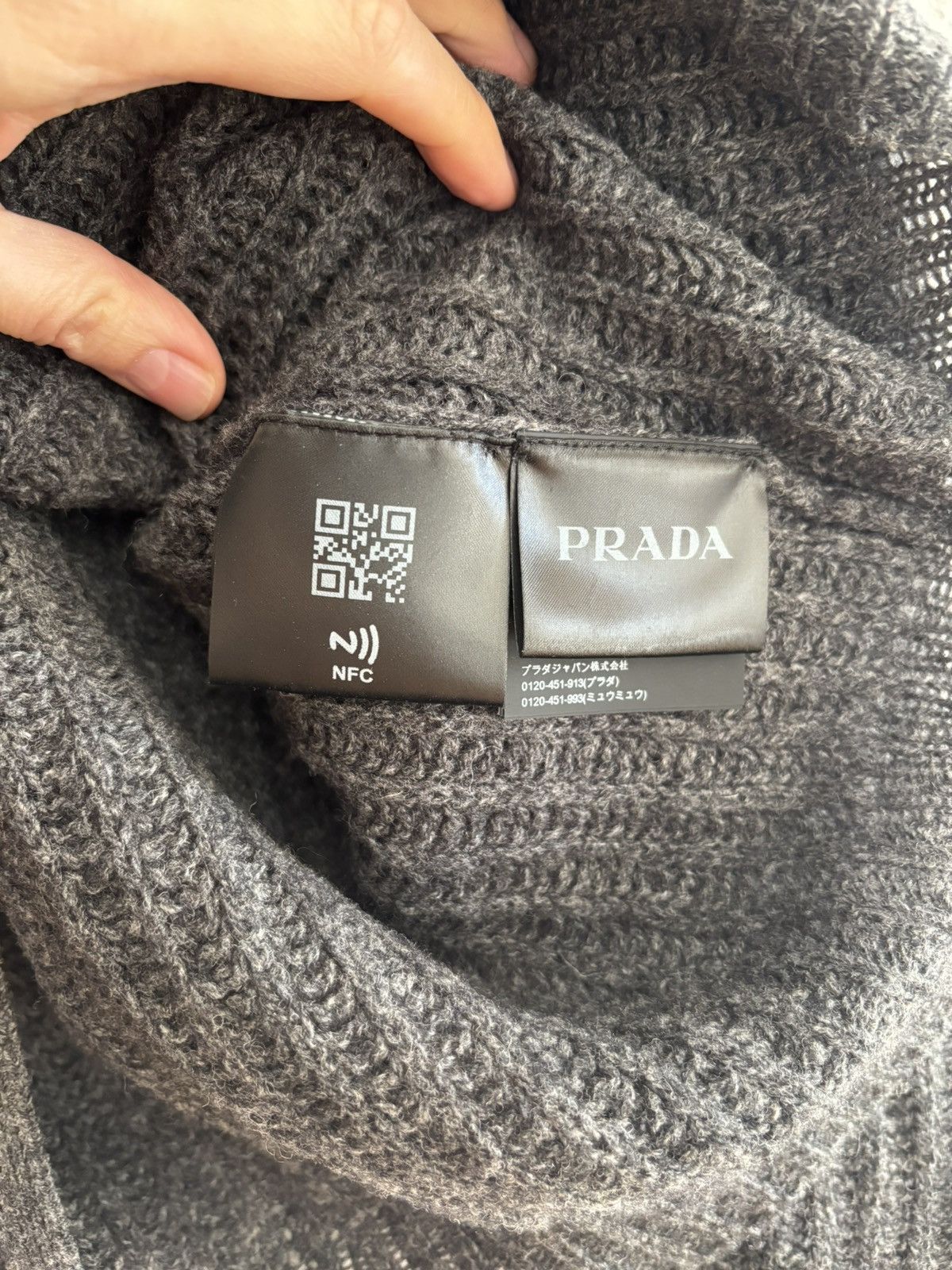 Prada Prada SS21 runway lacing detail sweater Size US L / EU 52-54 / 3 - 4 Thumbnail