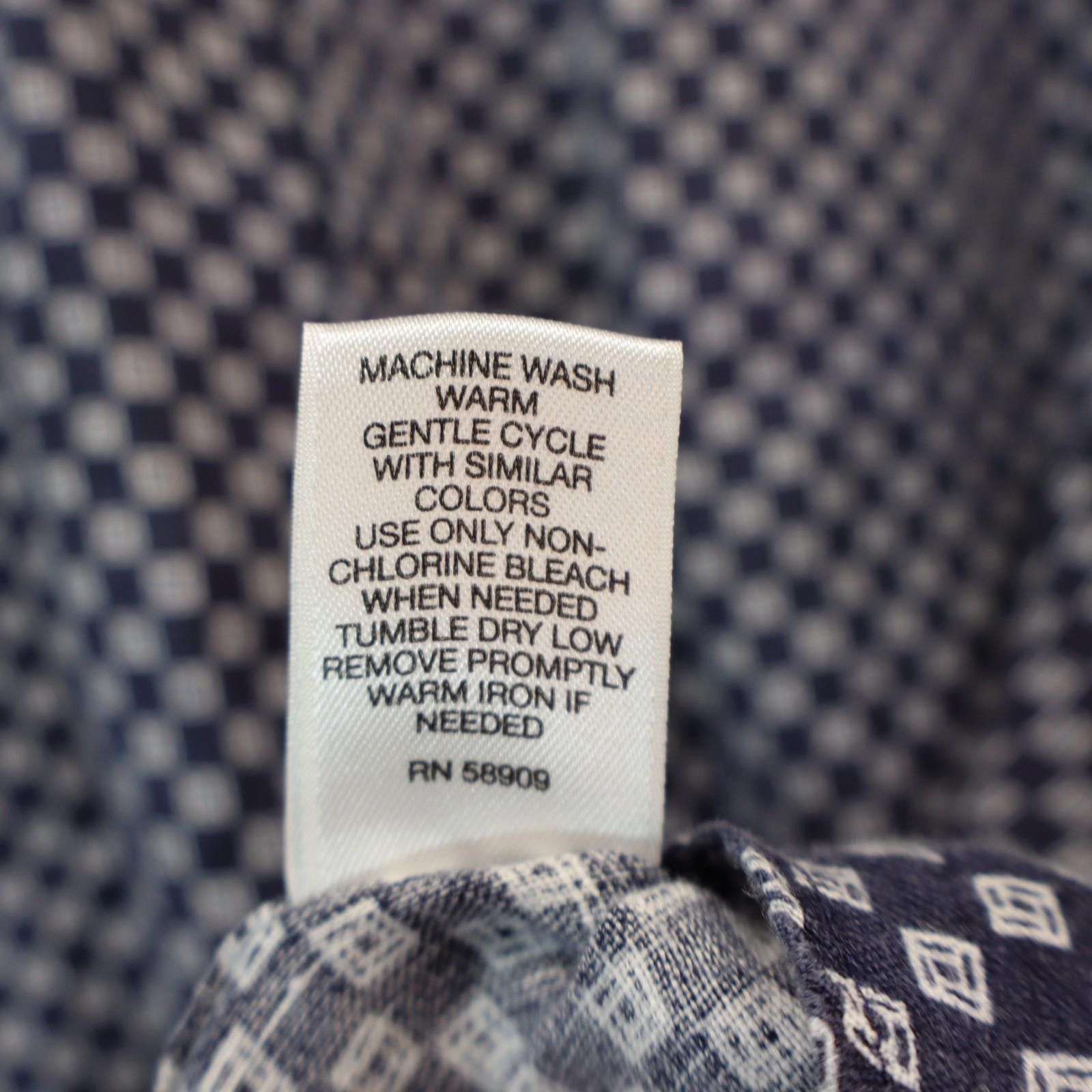 Murano Baird McNutt Murano Linen Men XL Blue Geometric S/S Button Size US XL / EU 56 / 4 - 6 Thumbnail