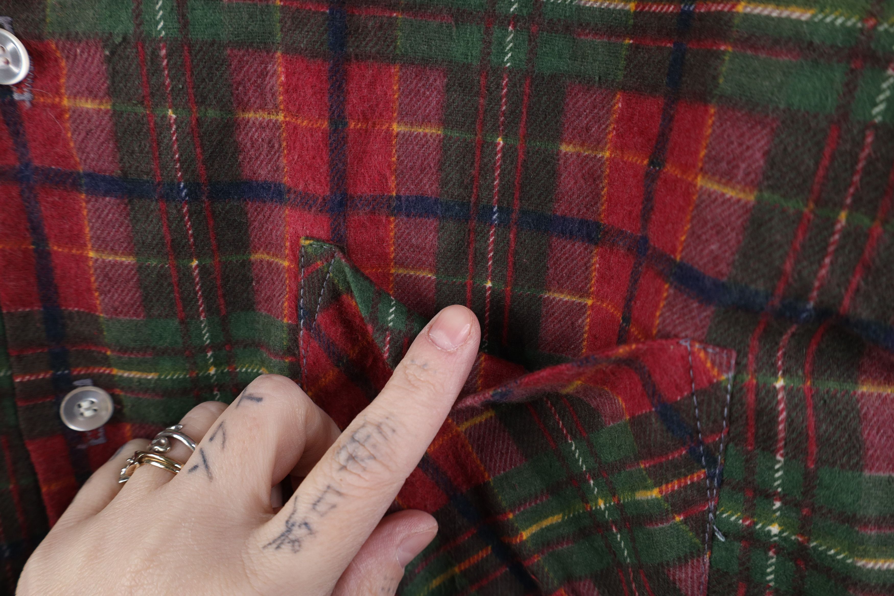 Vintage Deadstock Vintage 70s Streetwear Collared Button Shirt Plaid Size US L / EU 52-54 / 3 - 6 Thumbnail