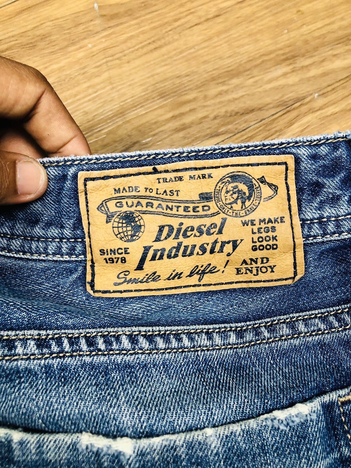 Diesel Diesel Industry Distress Jeans (33) Size US 31 - 21 Thumbnail