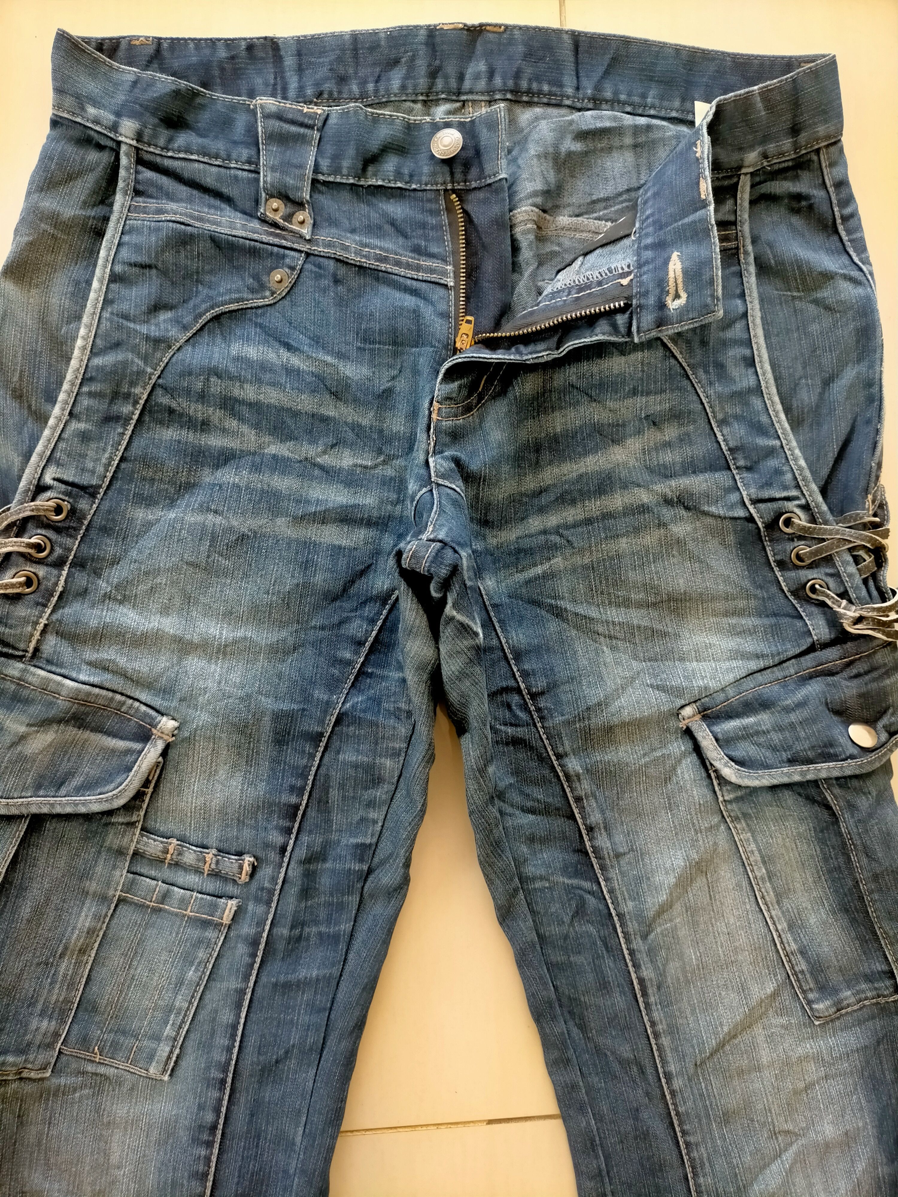 PPFM PPFM Japan Cargo Punk Style Denim Jeans Size US 32 / EU 48 - 10 Thumbnail