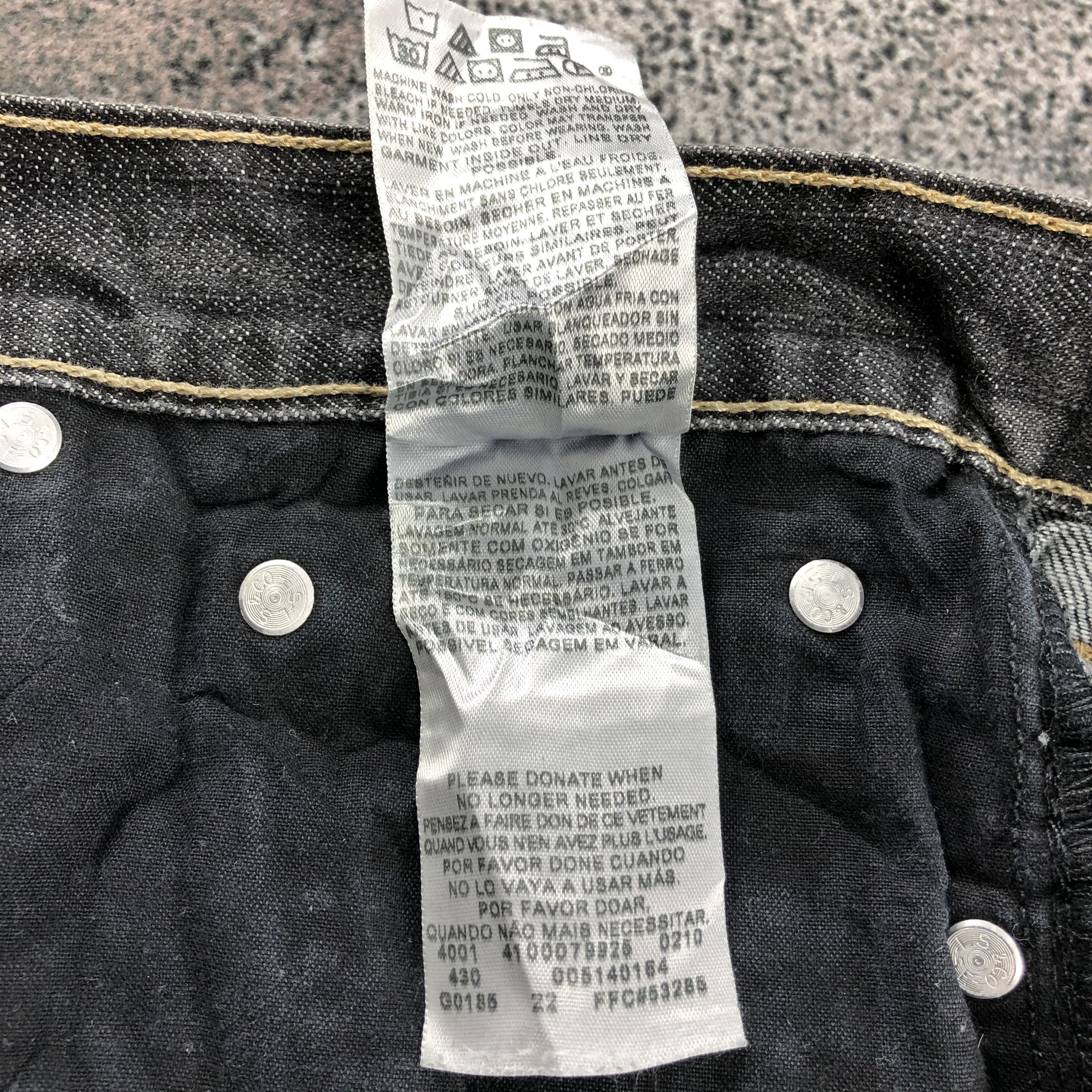 Levi's Vintage Levis 514 Jeans Faded Black Denim KJ1114 Size US 32 / EU 48 - 17 Thumbnail