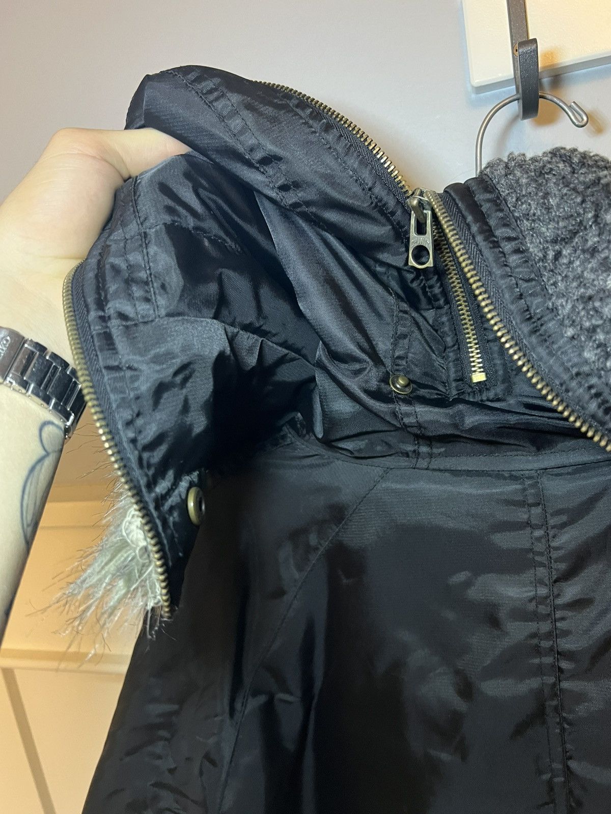 G-Unit Vintage G-Unit brand fur split hood bomber jacket Size US XL / EU 56 / 4 - 24 Thumbnail