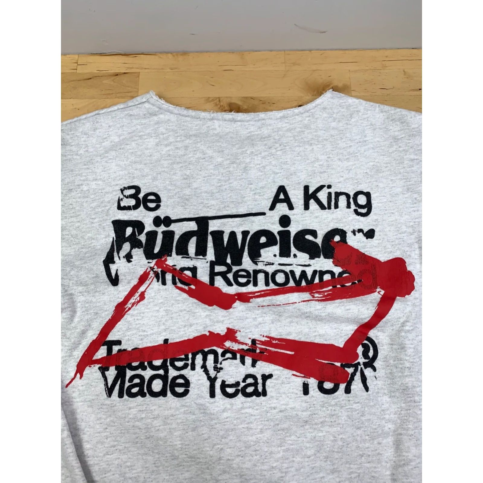 Budweiser Budweiser Halsey Collab Pullover Sweatshirt Unisex S Gray Be a King 11373 Size S / US 4 / IT 40 - 7 Thumbnail
